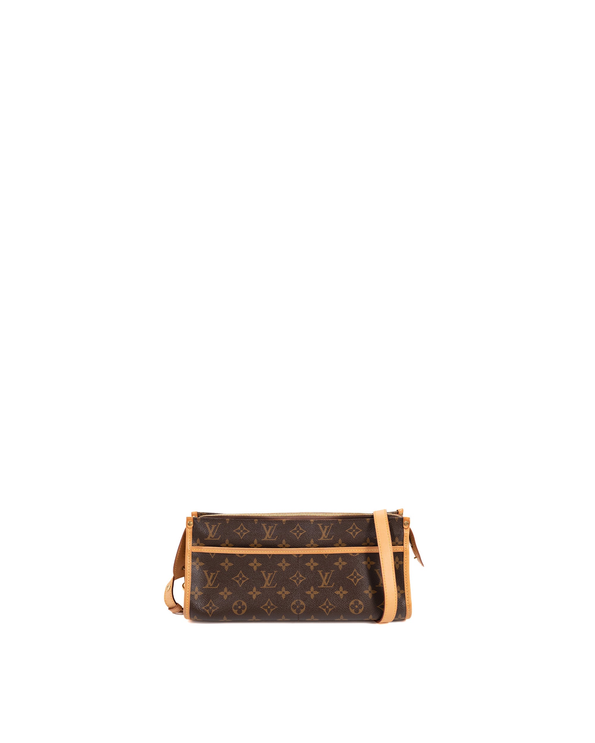 Louis Vuitton Borsa Popincourt Tela Monogram Marrone usata autentica - Aurea Luxury Lab