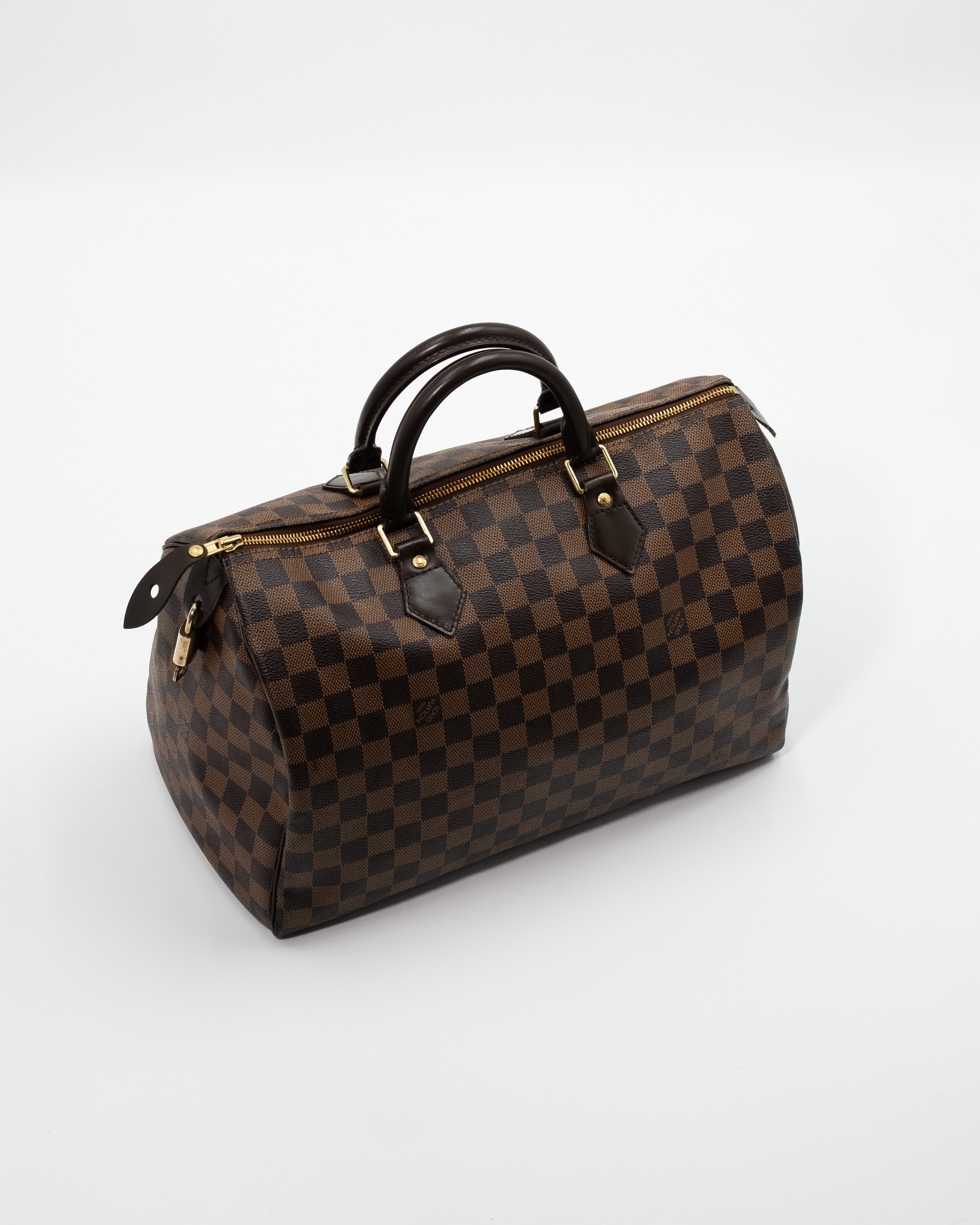 Louis Vuitton Borsa Speedy 30 Tela Damier Ébène Marrone usata autentica certificata - Aurea Luxury Lab