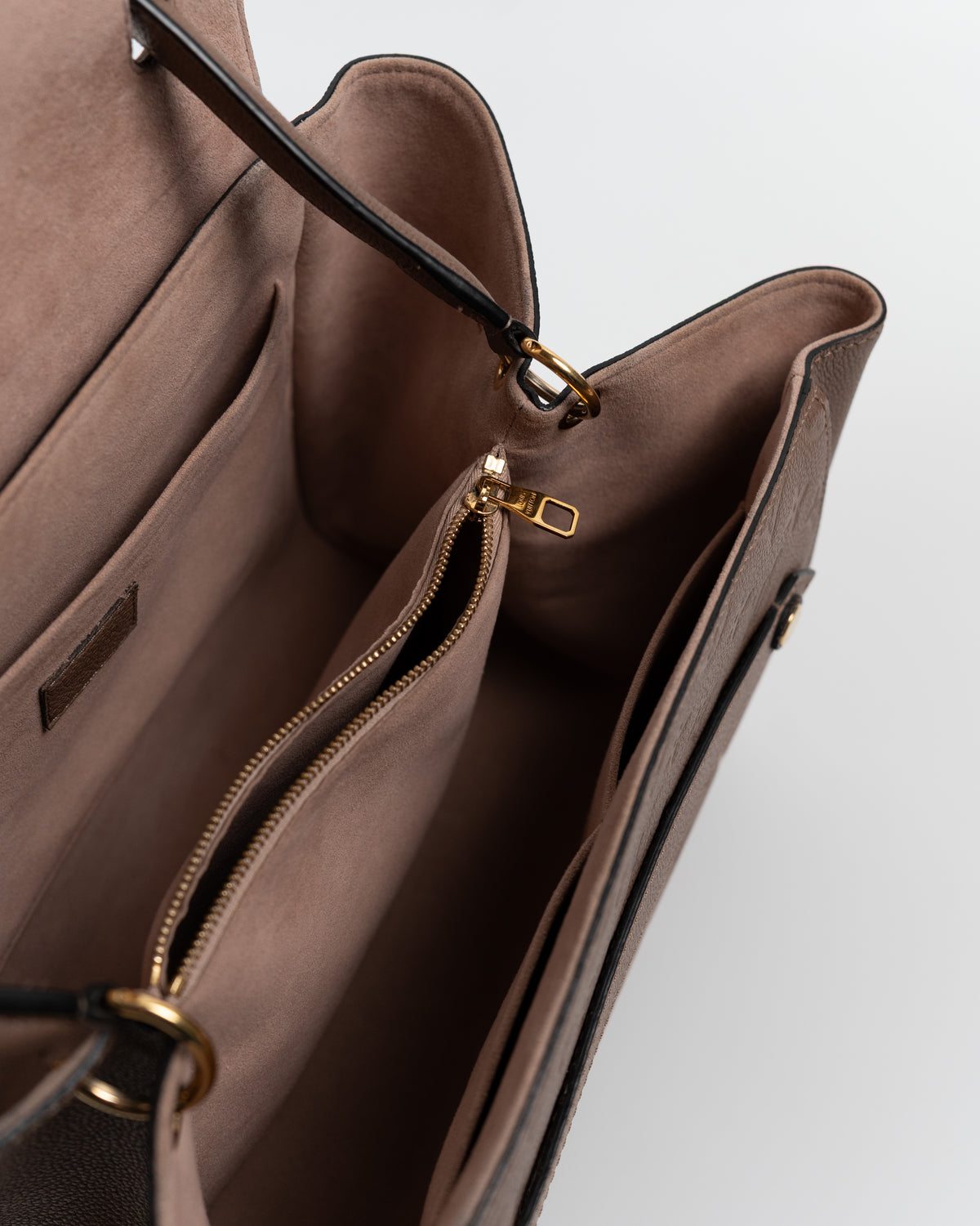 Louis Vuitton Borsa Trocadéro Pelle Monogram Empreinte Tortora second hand luxury - Aurea Luxury Lab