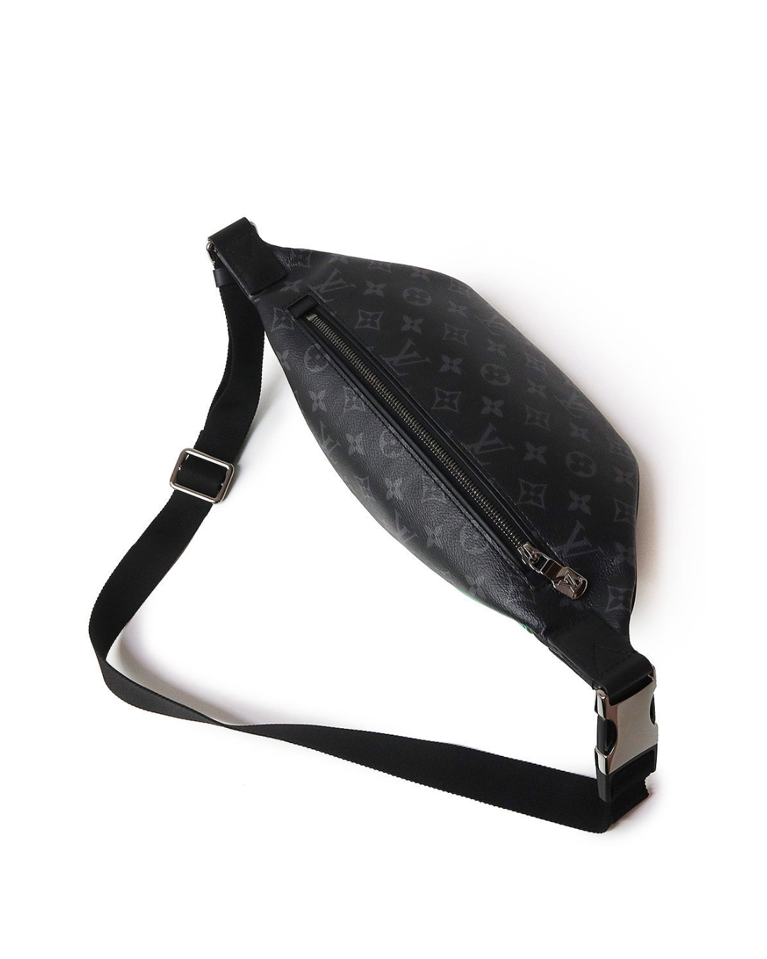 Louis Vuitton Marsupio Discovery Monogram Eclipse Nero e Verde — Pre-owned Autentico