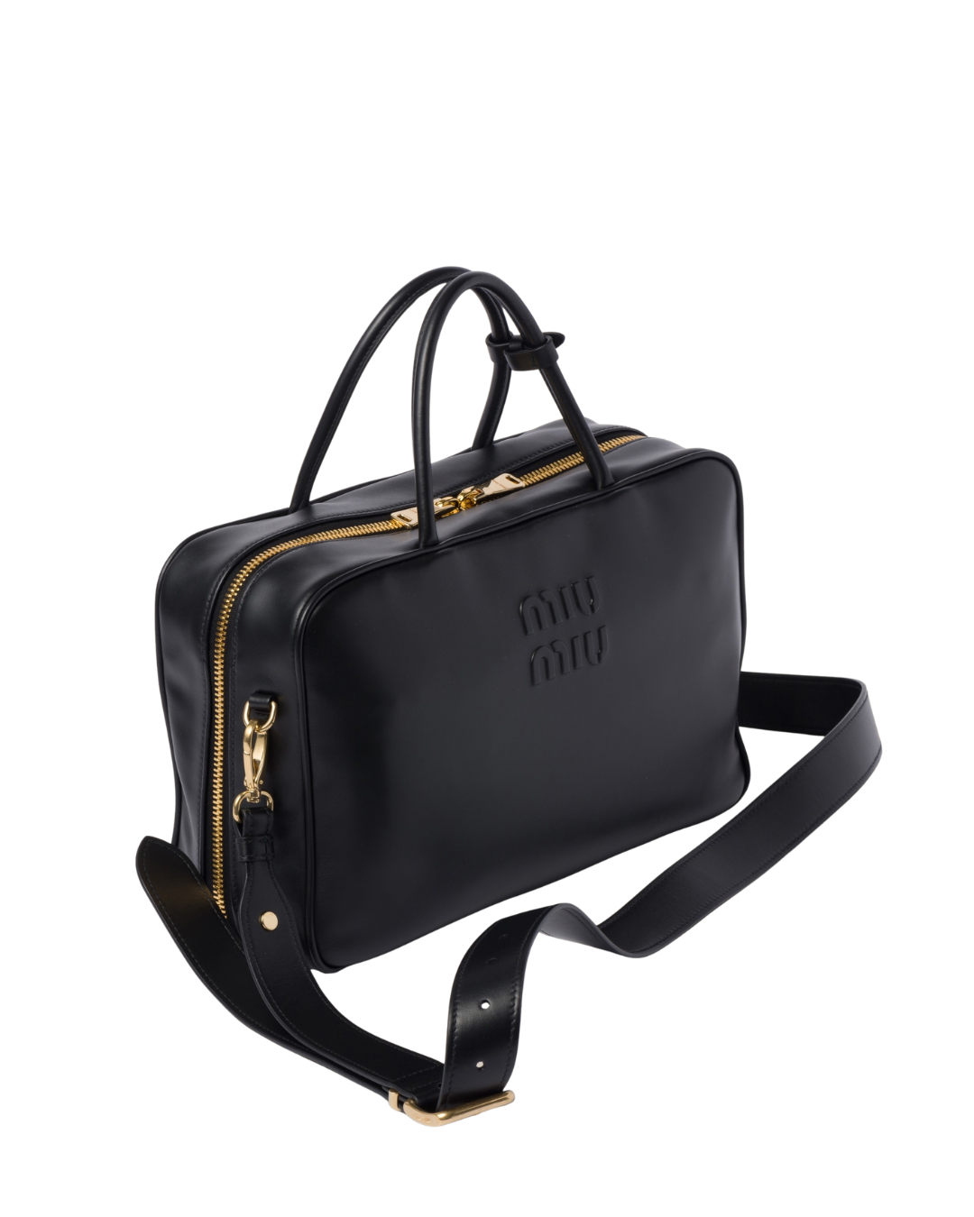 Miu Miu Borsa Beau Grande Pelle Nera