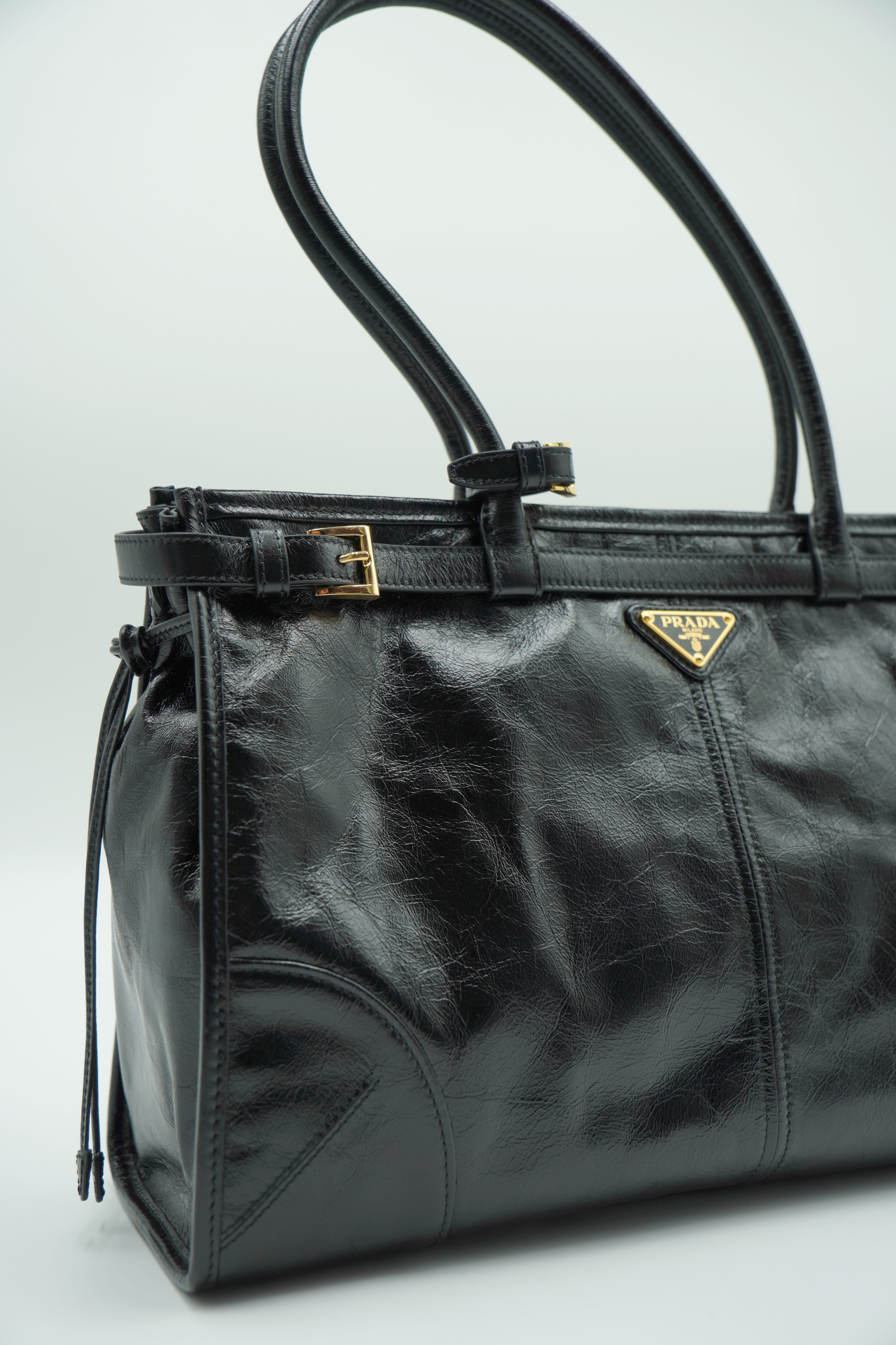 Prada Borsa Bonnie Large Pelle Nera