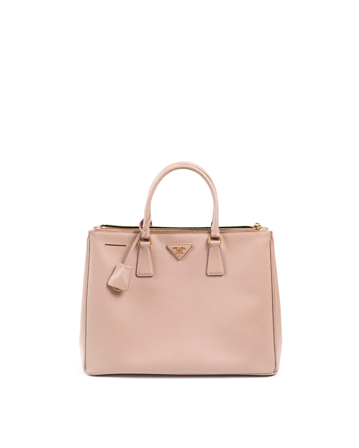 Prada Borsa Galleria Grande Pelle Saffiano Rosa usata autentica - Aurea Luxury Lab