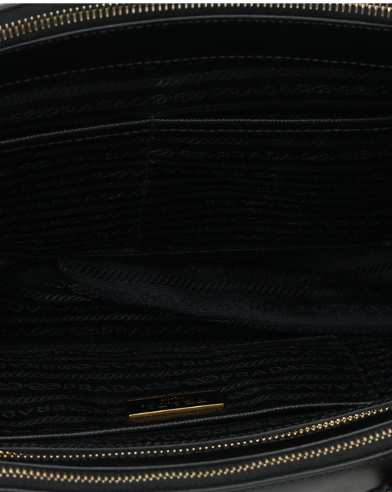 Prada Galleria Large Bag in Black Saffiano — Pre-owned Authentic