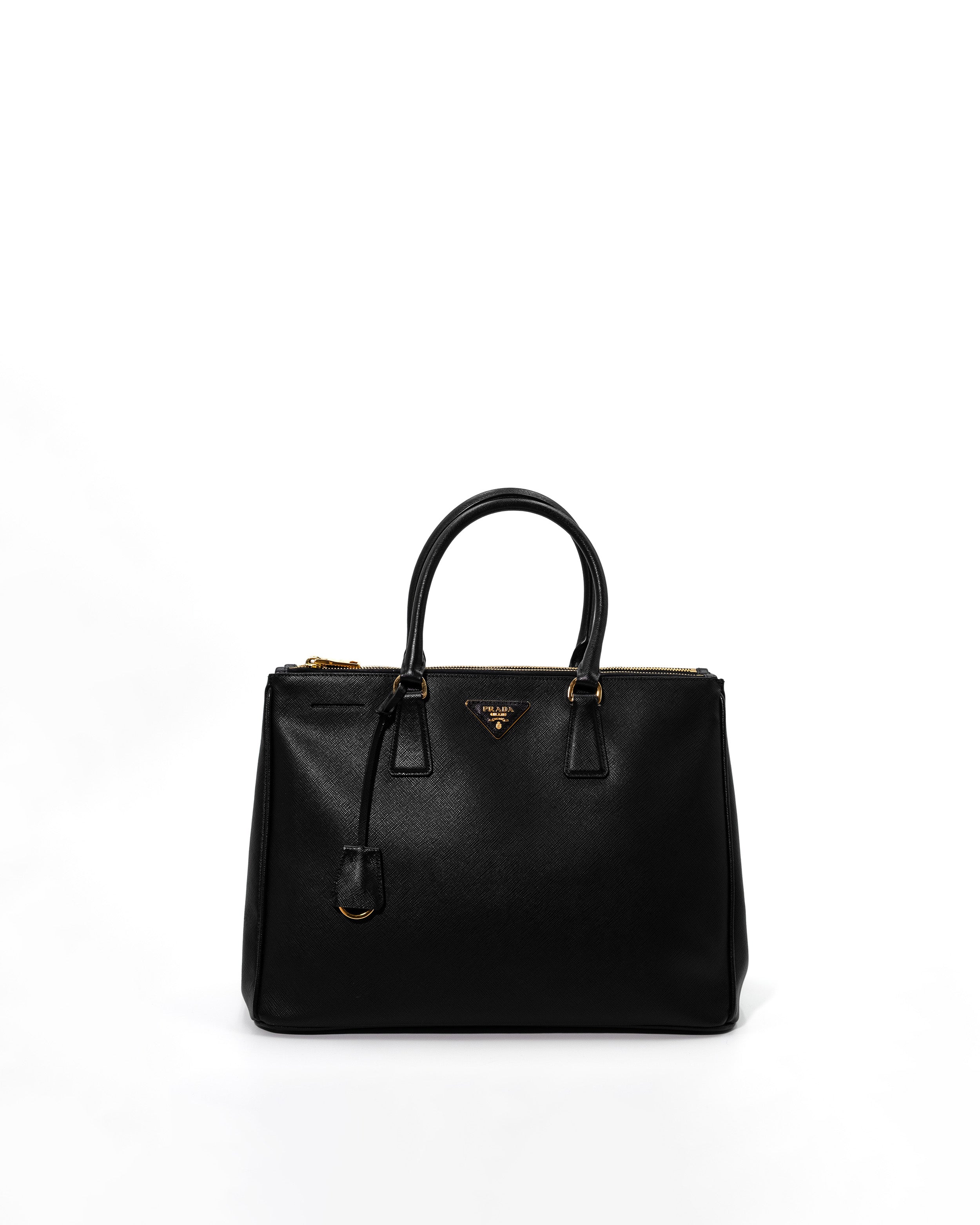 Prada Borsa Galleria Large Saffiano Nera — Pre-owned Autentica