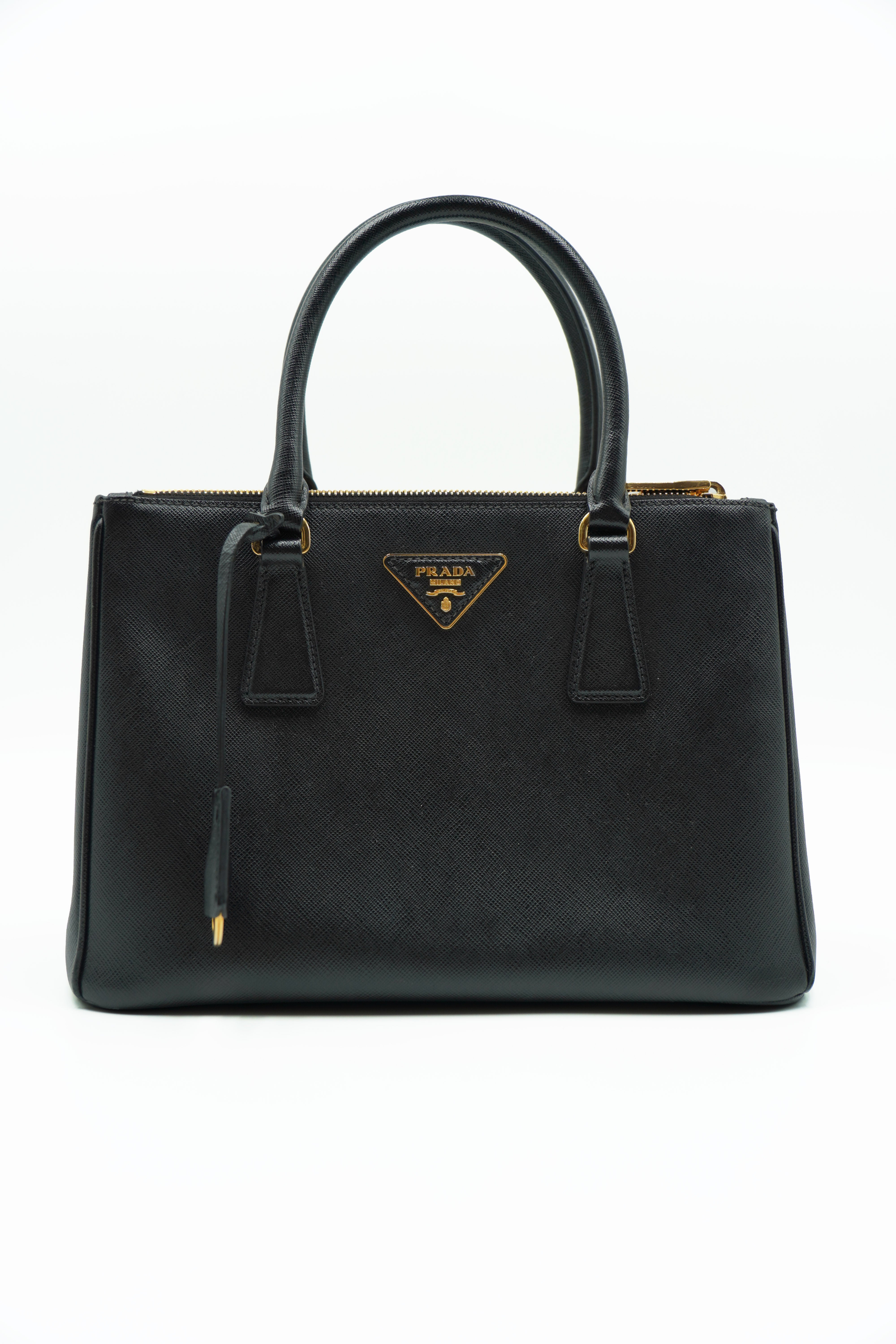 Prada Borsa Galleria Media Saffiano Nero