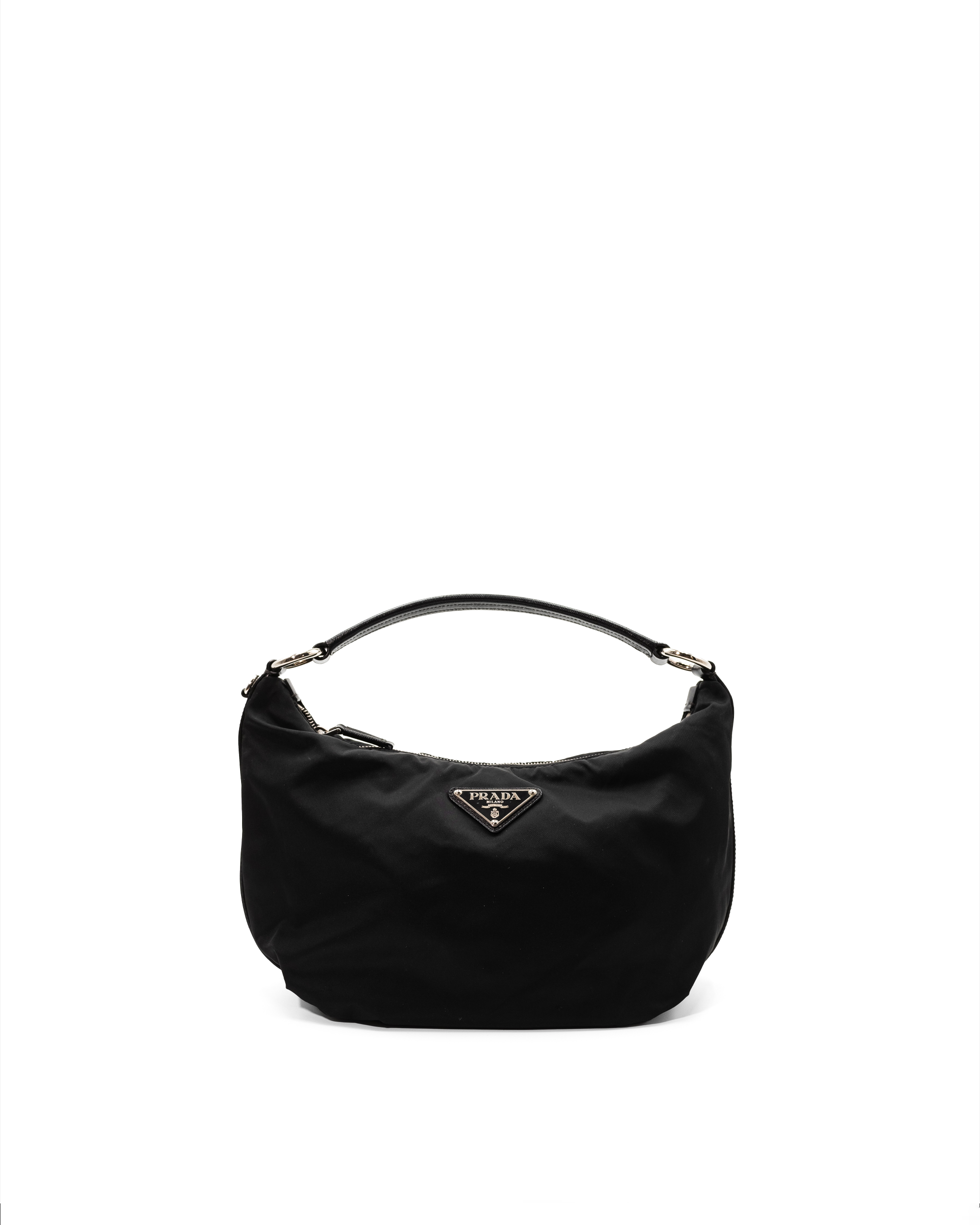 Prada Borsa Hobo Passpartout Nylon Nera usata autentica - Aurea Luxury Lab