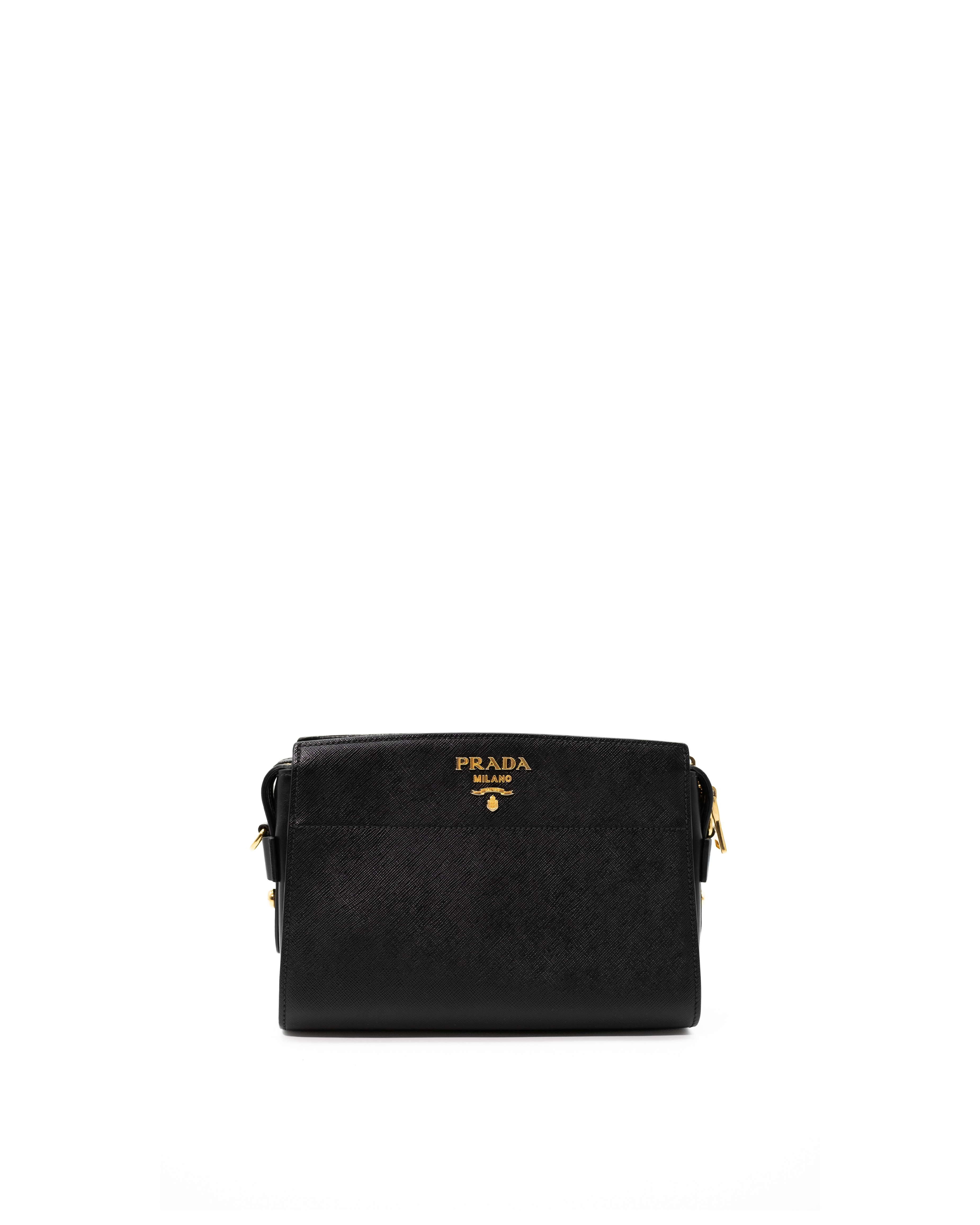 Prada Borsa Esplanade Pelle Saffiano Nera usata autentica - Aurea Luxury Lab