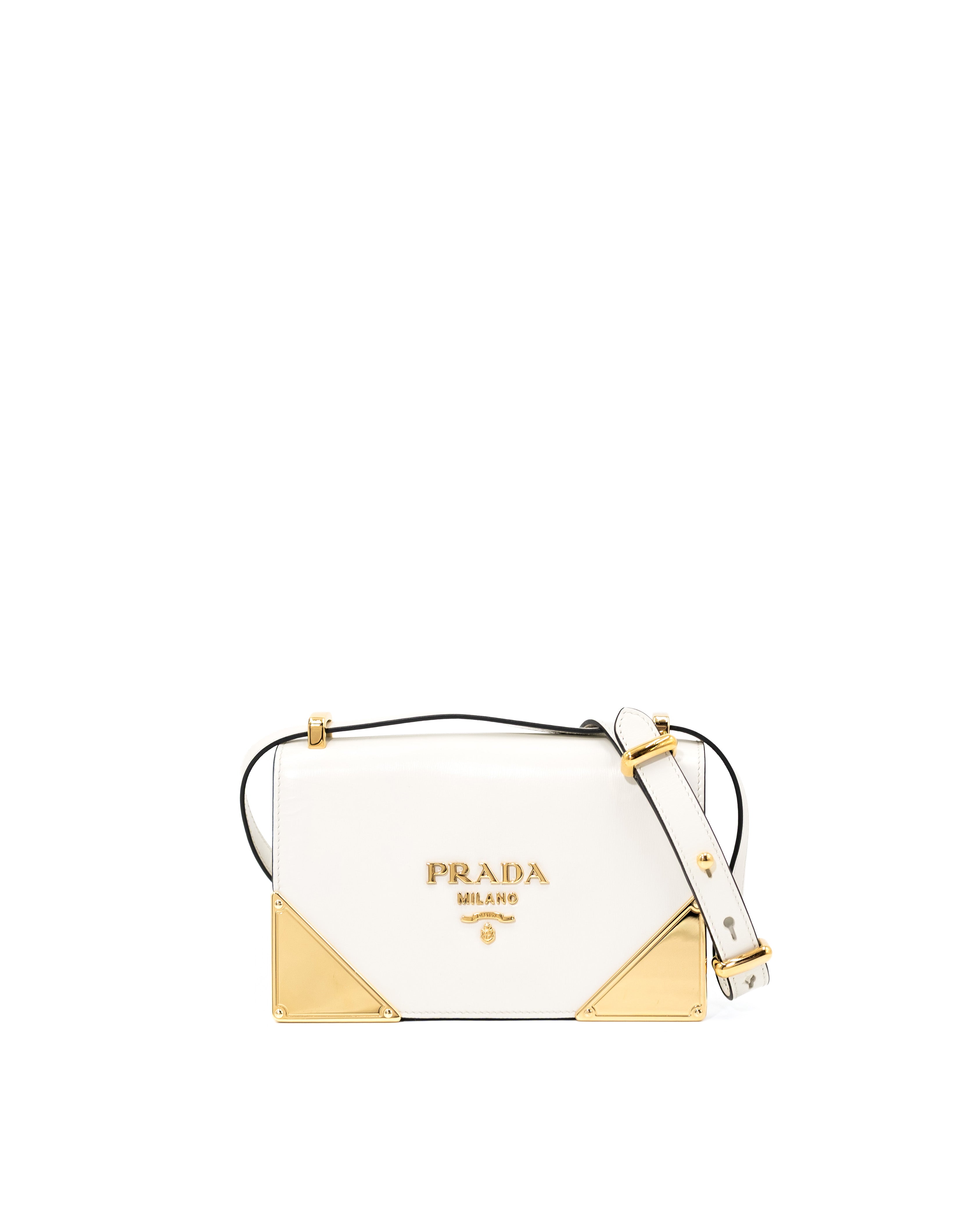 Prada Shoulder strap bag White Leather — Pre-owned Authentic