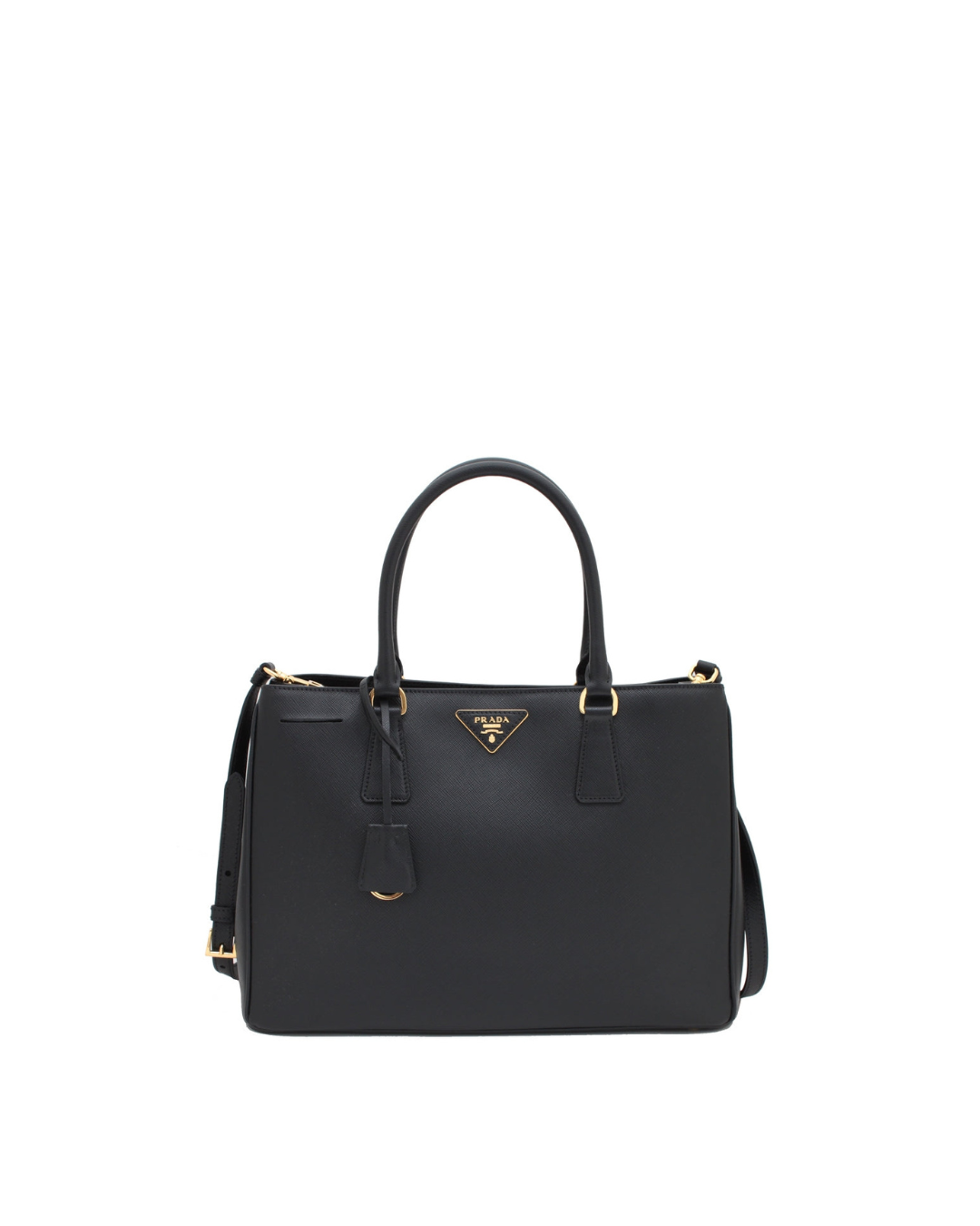 Prada Sac Galleria Large Saffiano Noir — Pre-owned Authentique