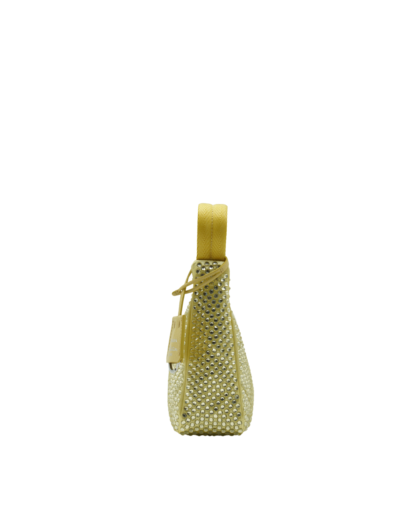 Mini borsa Prada Re-Edition con cristalli giallo - Aurea Luxury Lab