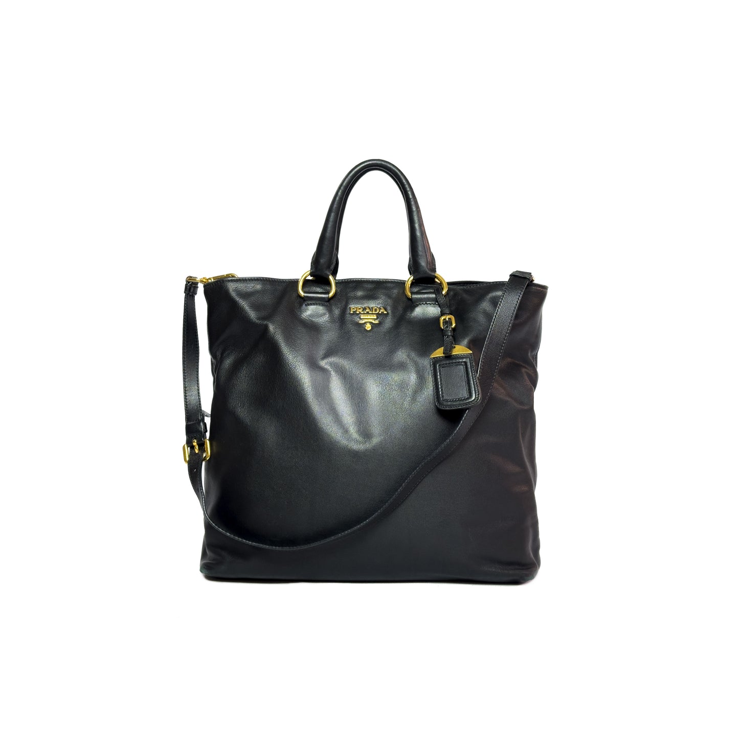 Prada Borsa Shopping pelle nera - Aurea Luxury Lab
