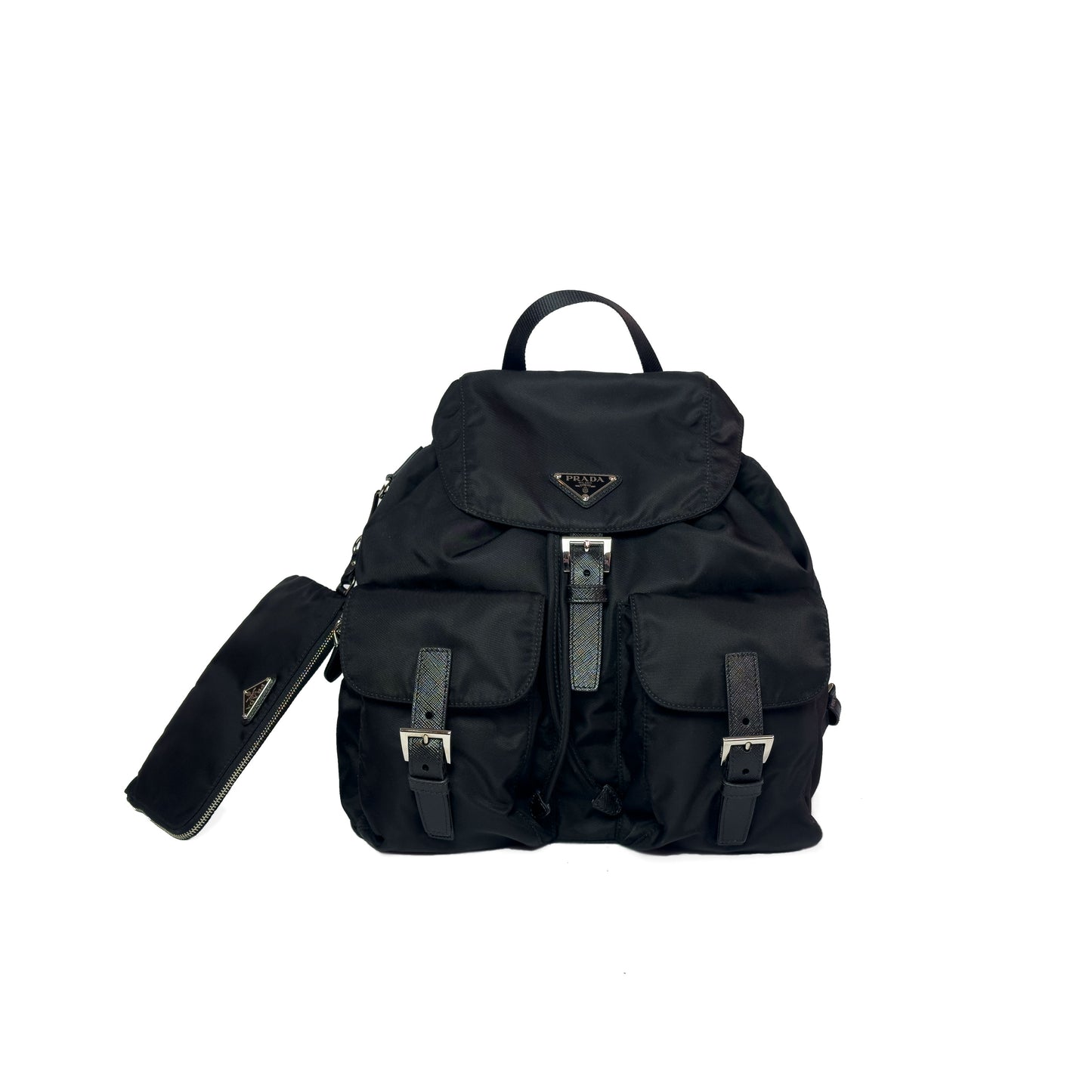 Prada Zaino Medio Nylon con borsello rimovibile - Aurea Luxury Lab