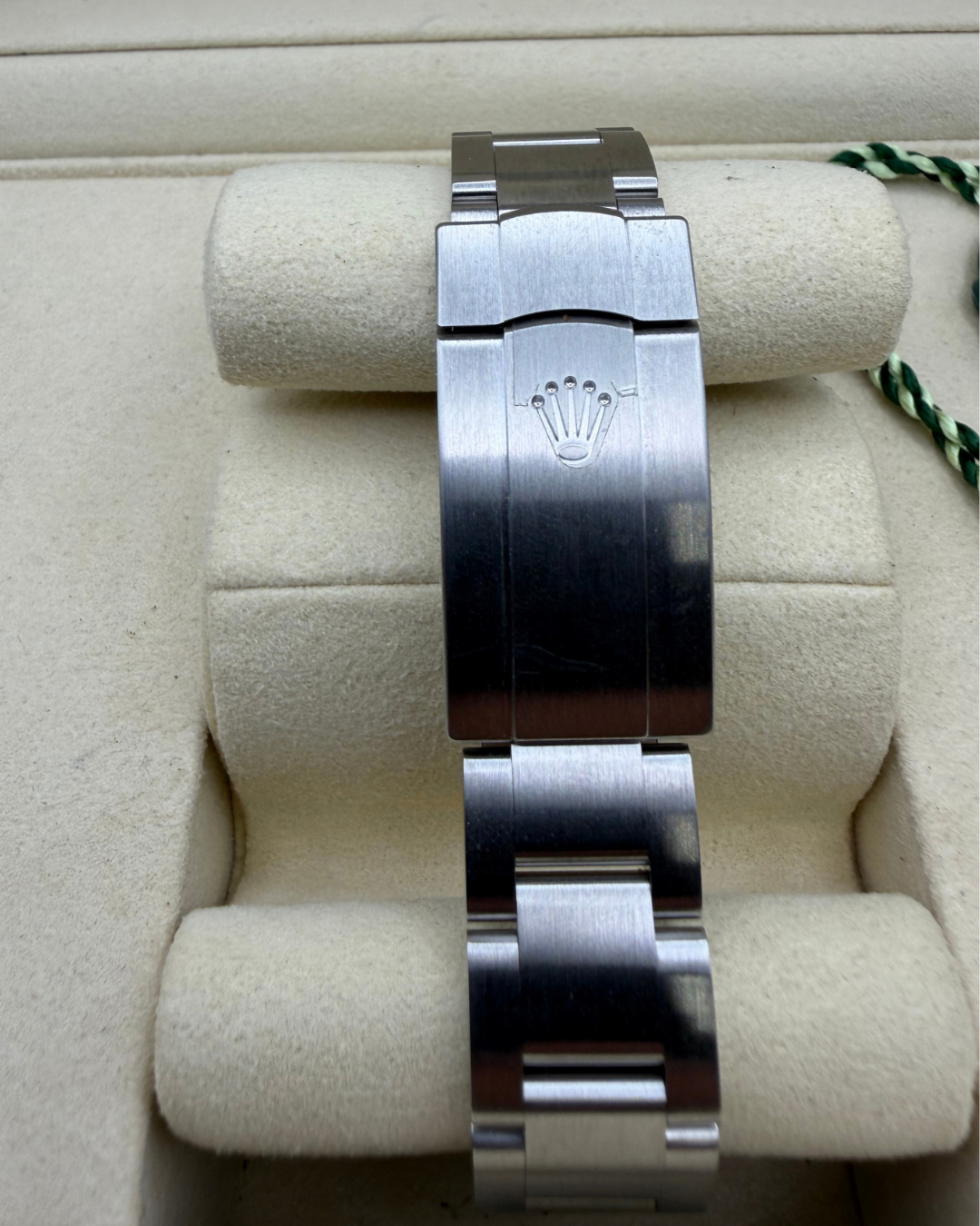 Rolex Orologio Oyster Perpetual 36 124200 Acciaio Quadrante Beige luxury resale - Aurea Luxury Lab