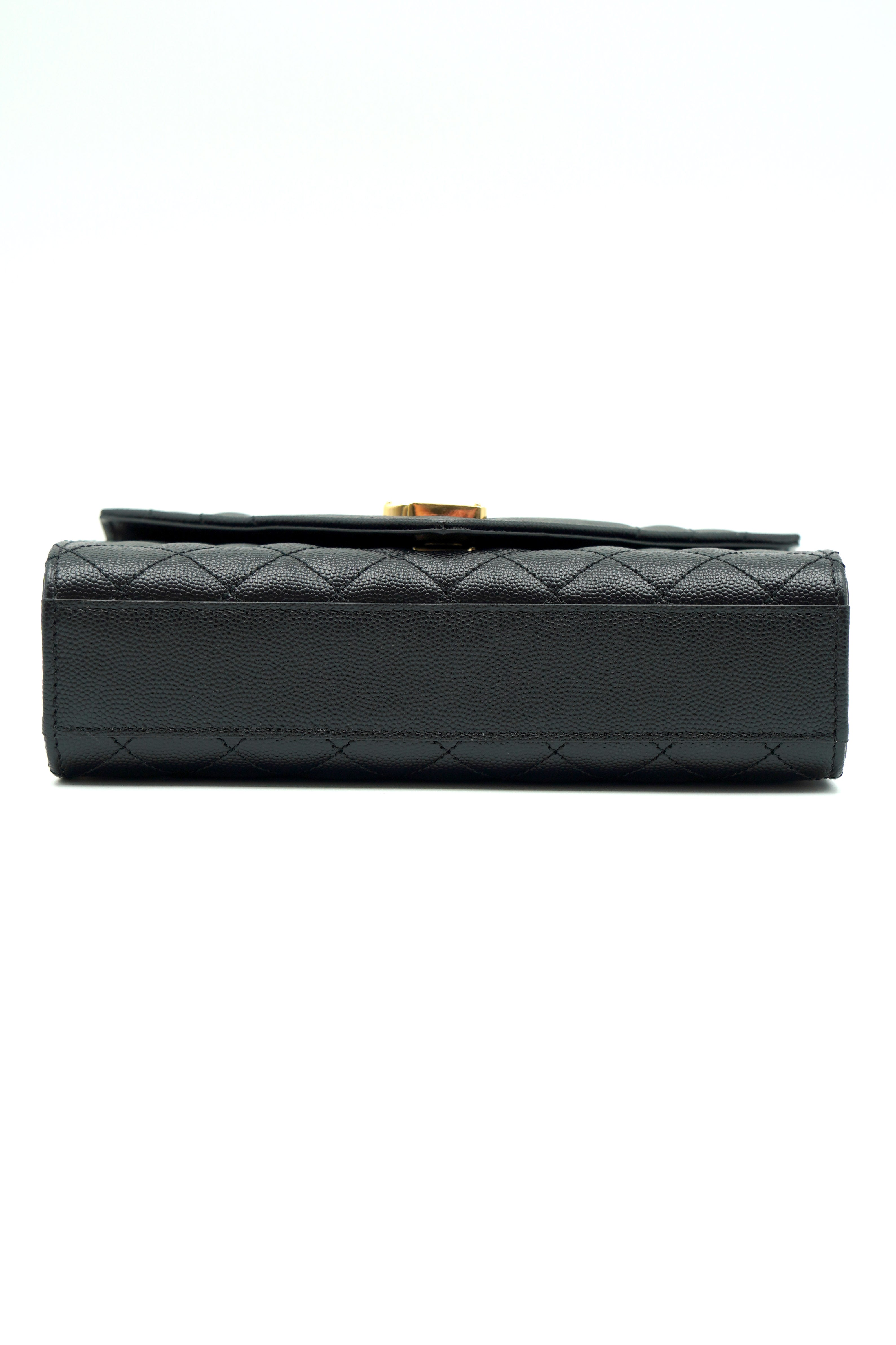Saint Laurent Borsa Envelope Small Tracolla Pelle Nera- Usata Autentica