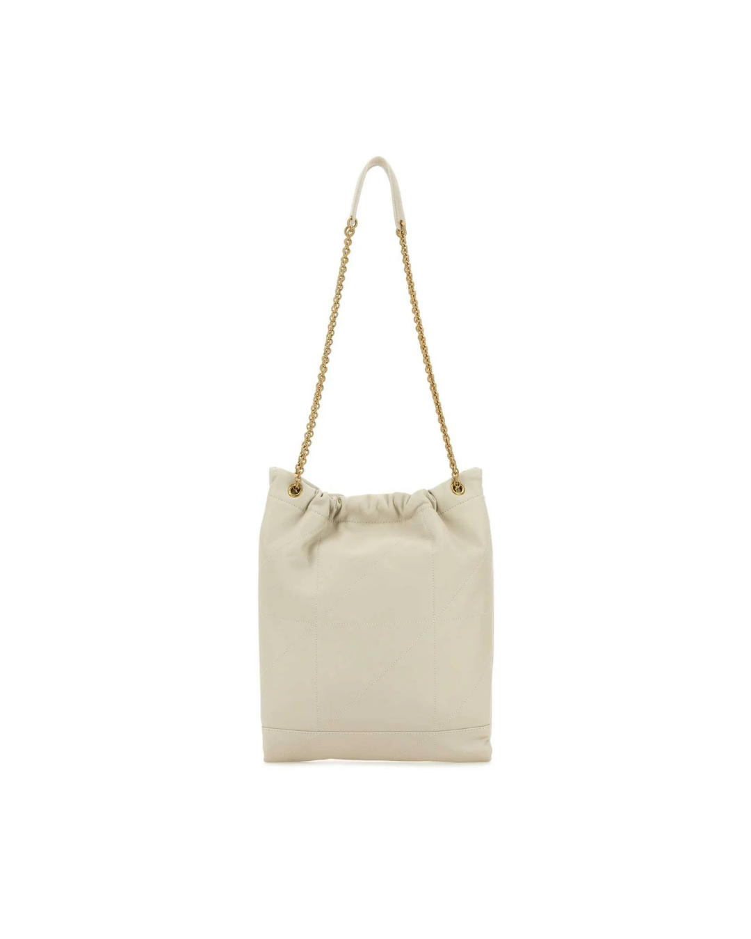 Saint Laurent Borsa Jamie Pochon Pelle Bianco - Usato Autentico