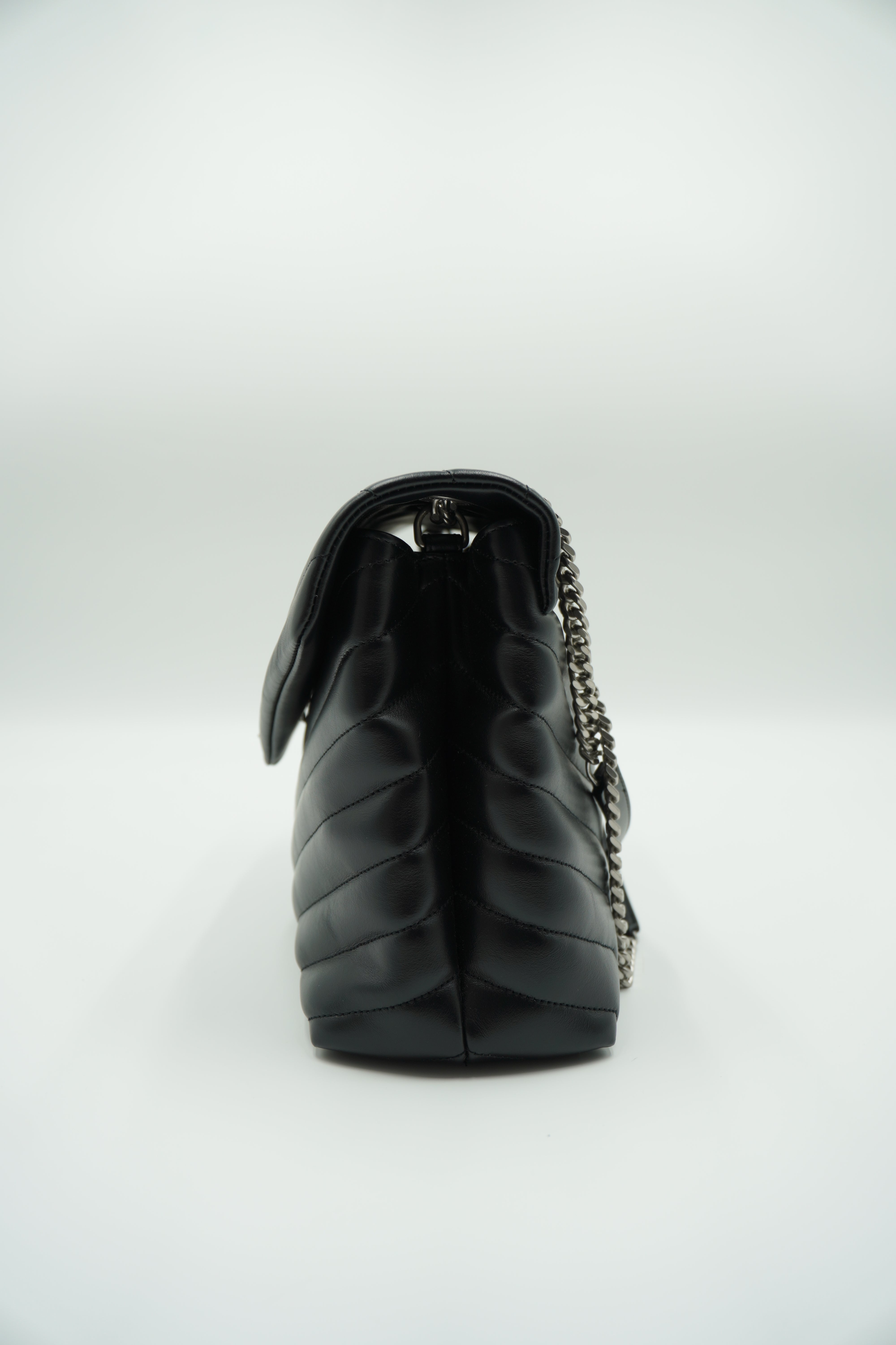 Saint Laurent Borsa Lou Lou Grande Pelle Nera - Usato Autentico