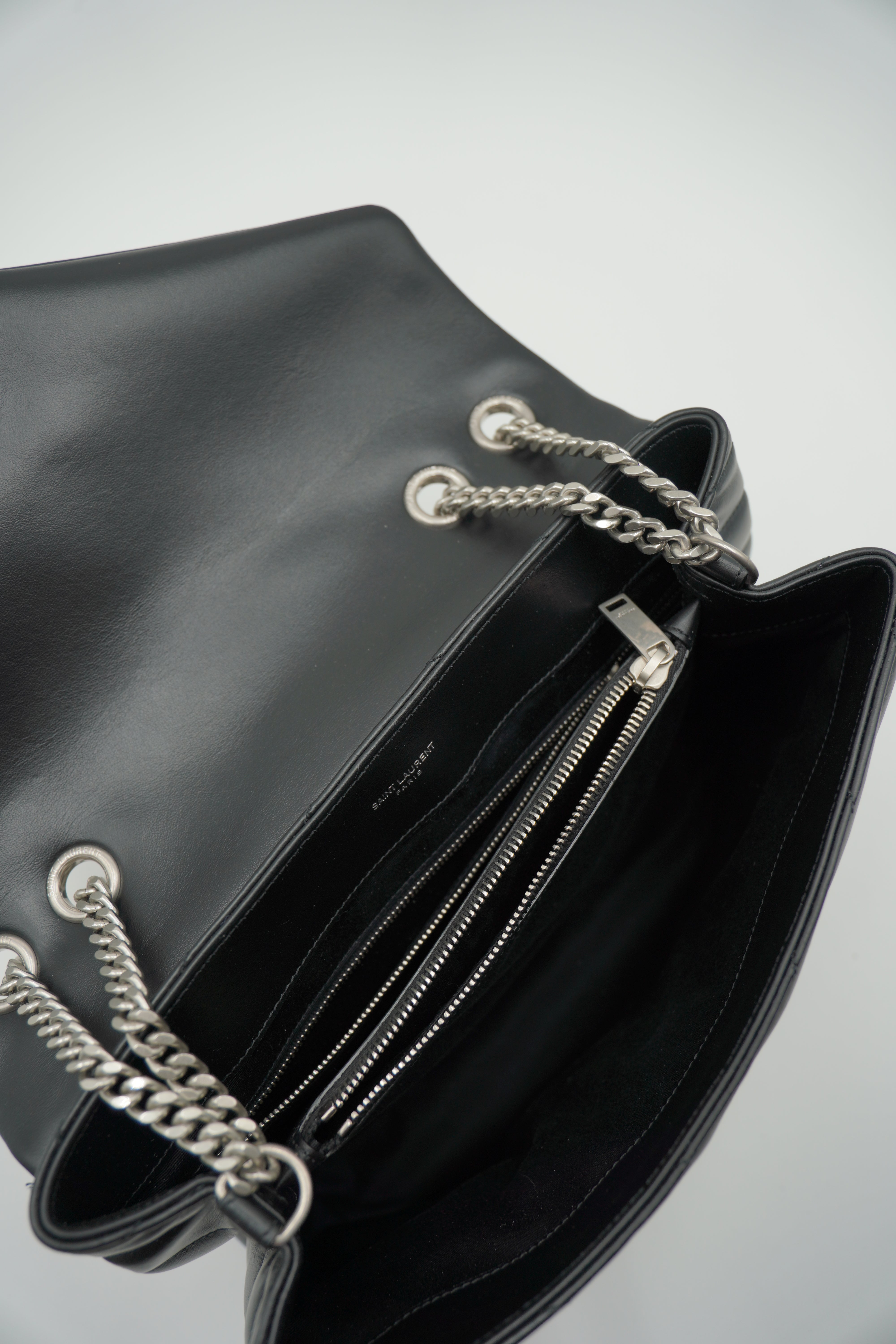 Saint Laurent Borsa Lou Lou Grande Pelle Nera - Usato Autentico