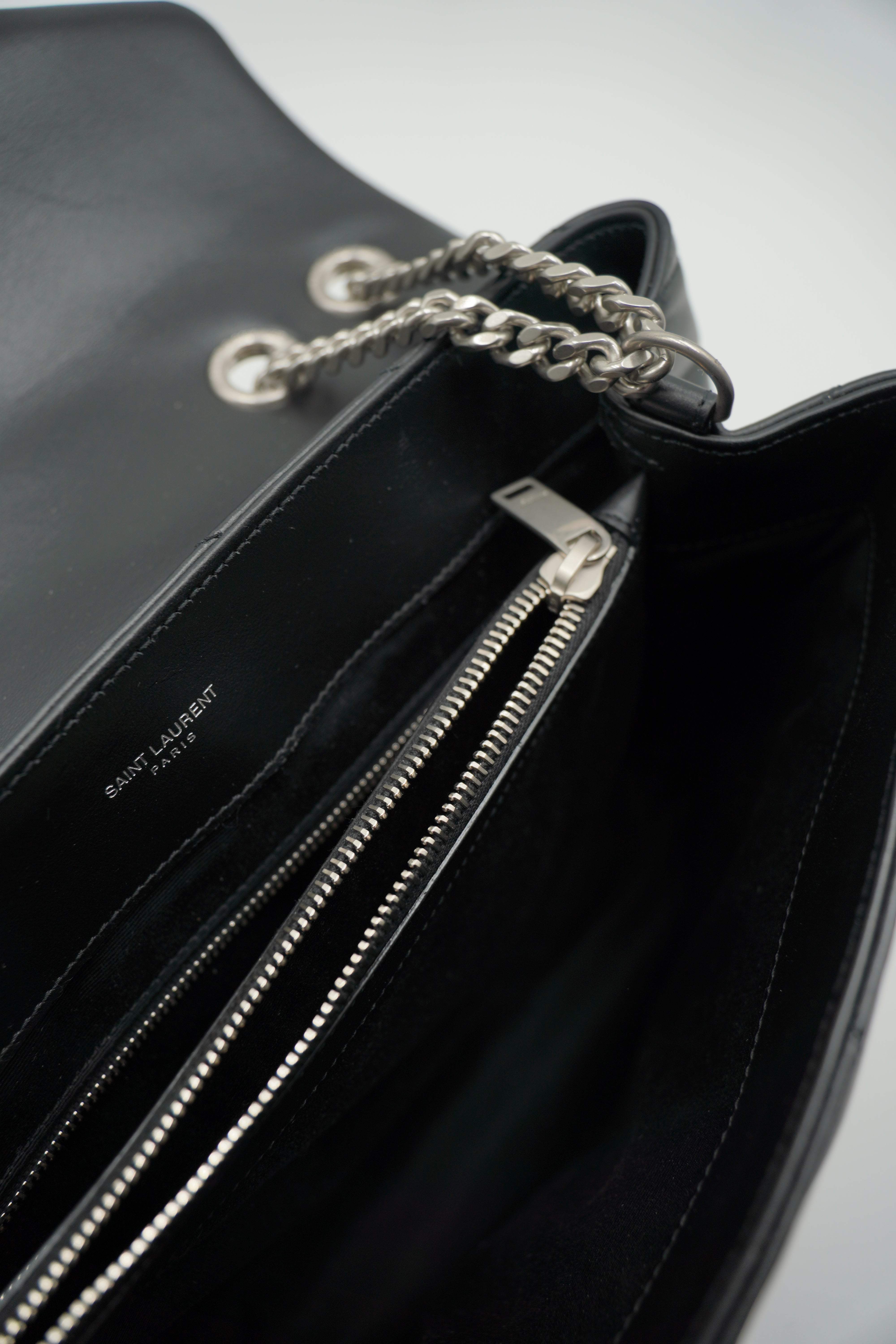 Saint Laurent Borsa Lou Lou Grande Pelle Nera - Usato Autentico