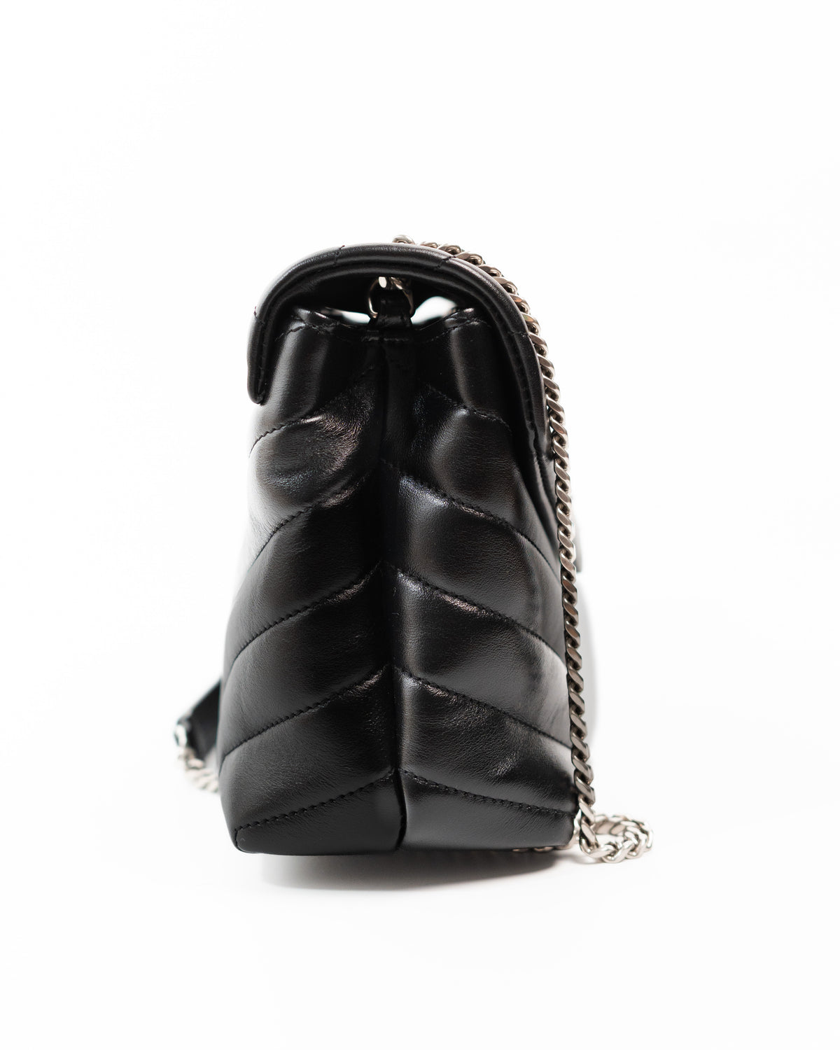 Saint Laurent Borsa Loulou Small Pelle Trapuntata Nera pre-owned certificata - Aurea Luxury Lab
