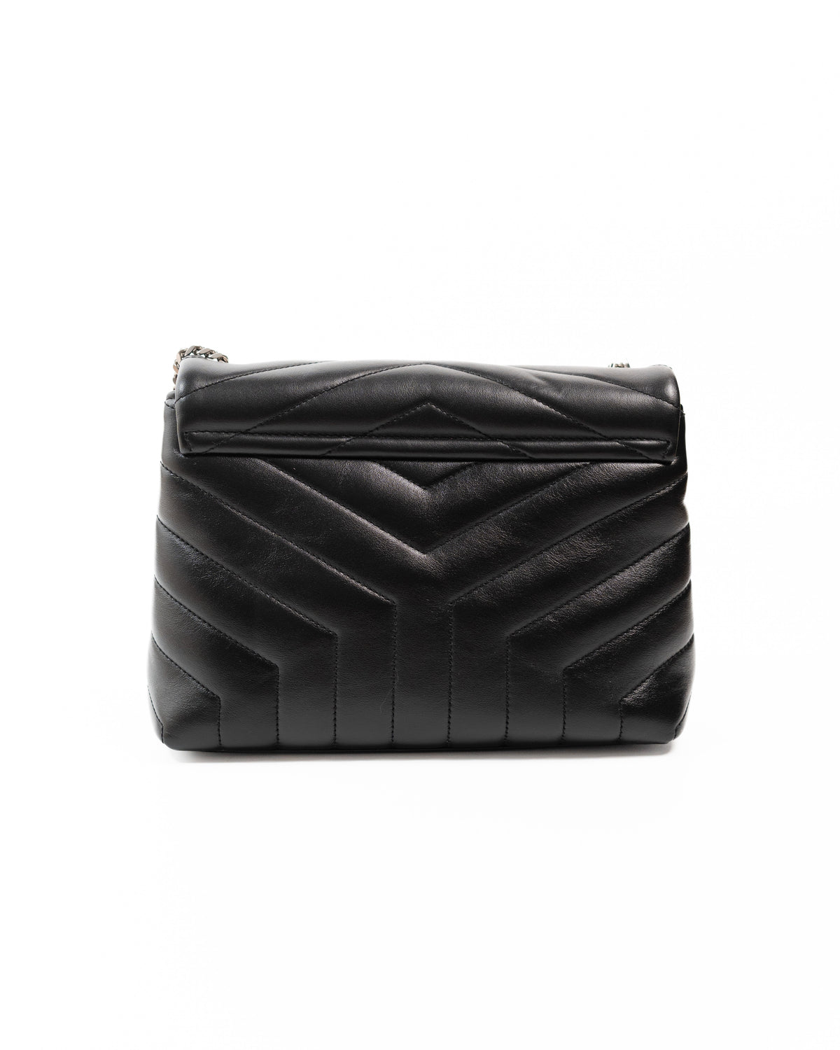 Saint Laurent Borsa Loulou Small Pelle Trapuntata Nera second hand luxury - Aurea Luxury Lab