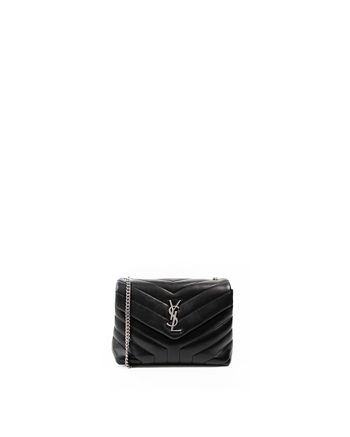 Saint Laurent Borsa Loulou Small Pelle Trapuntata Nera usata autentica - Aurea Luxury Lab