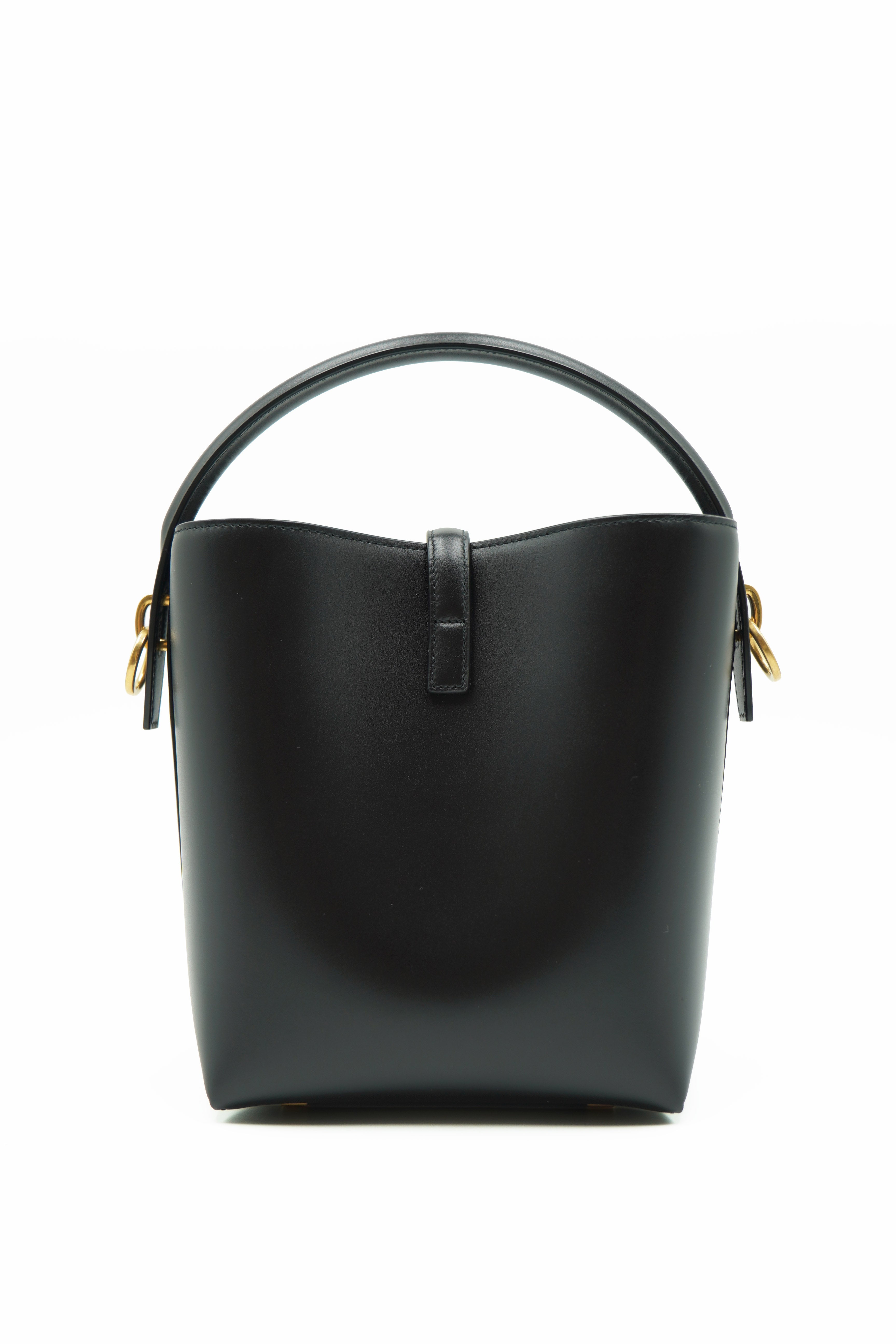 Saint Laurent Borsa Secchiello le 37 Small Pelle Nera - Usato Autentico