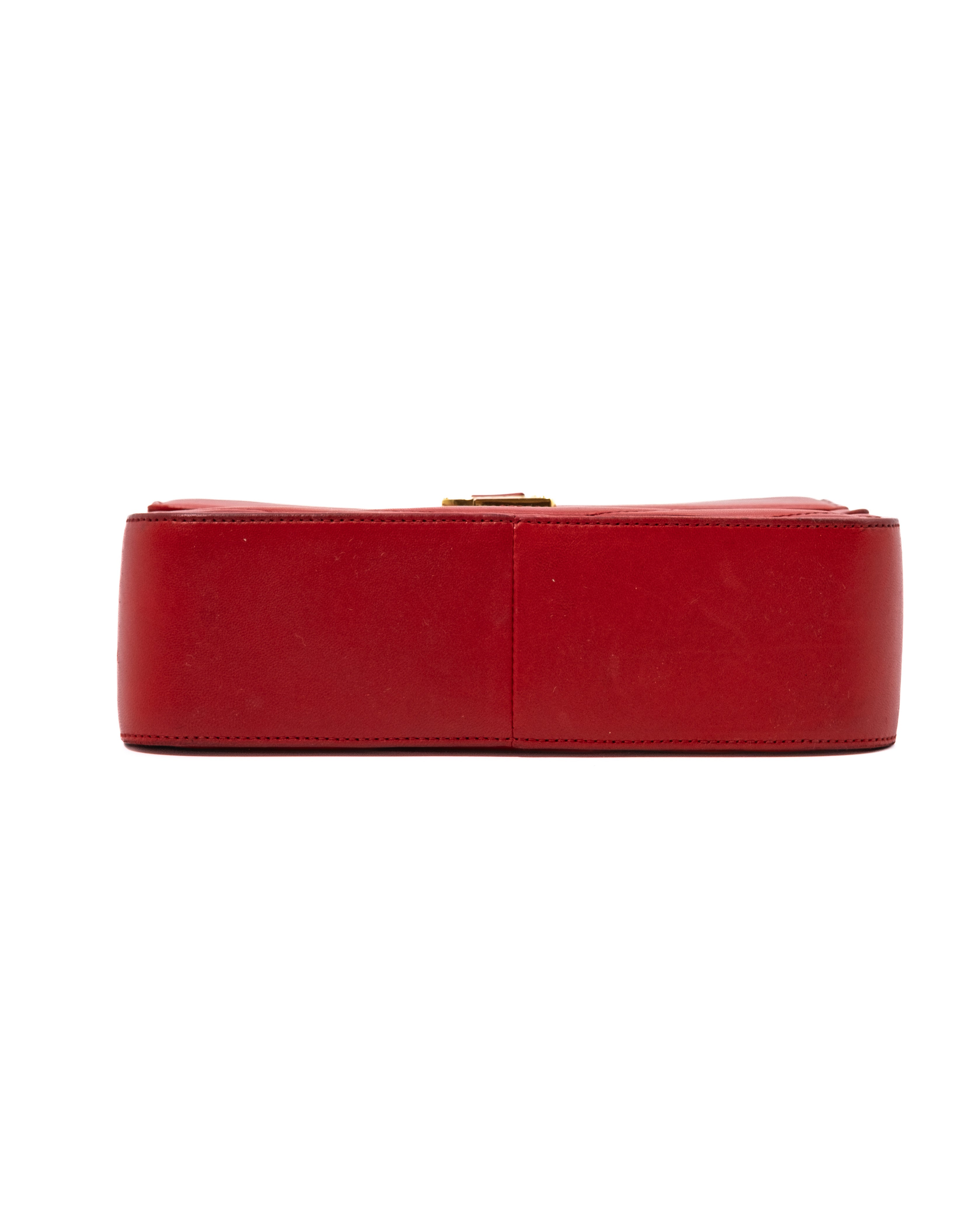 Saint Laurent Borsa Sulpice Pelle Agnello Rossa borsa usata autentica - Aurea Luxury Lab