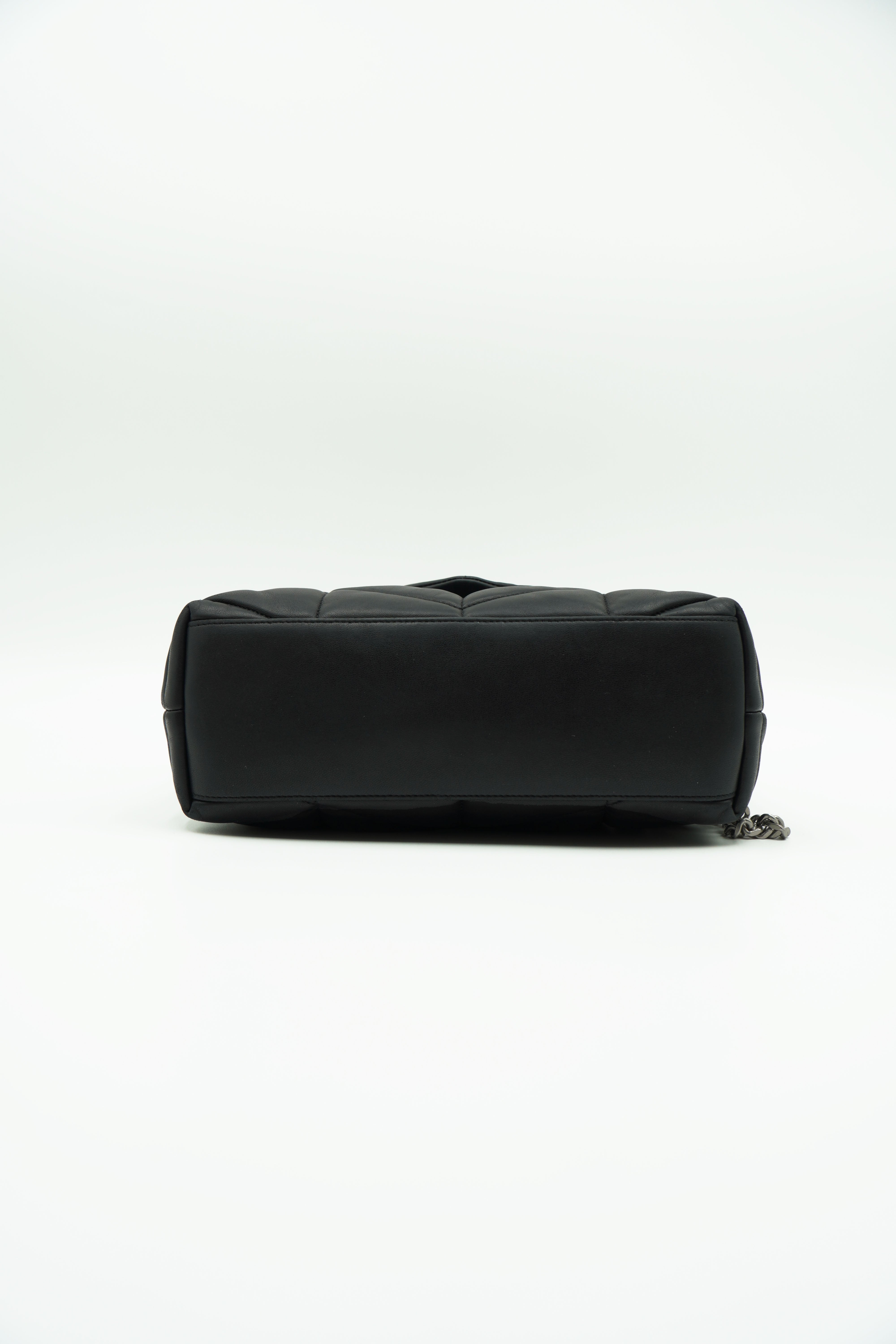 Saint Laurent Borsa Lou Lou Puffer Small Nera