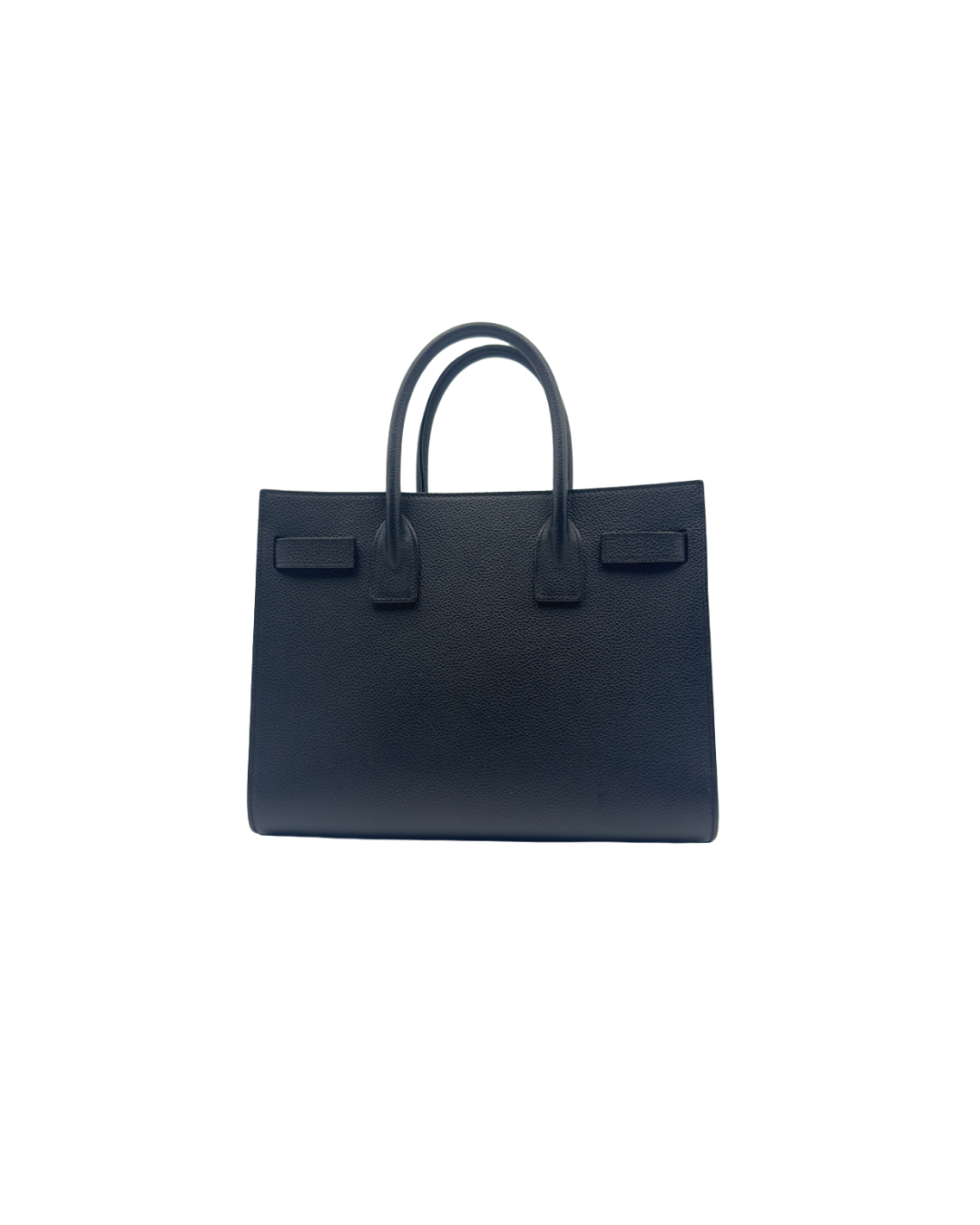 Saint Laurent Borsa Sac Du Jour Pelle Martellata Nera Baby