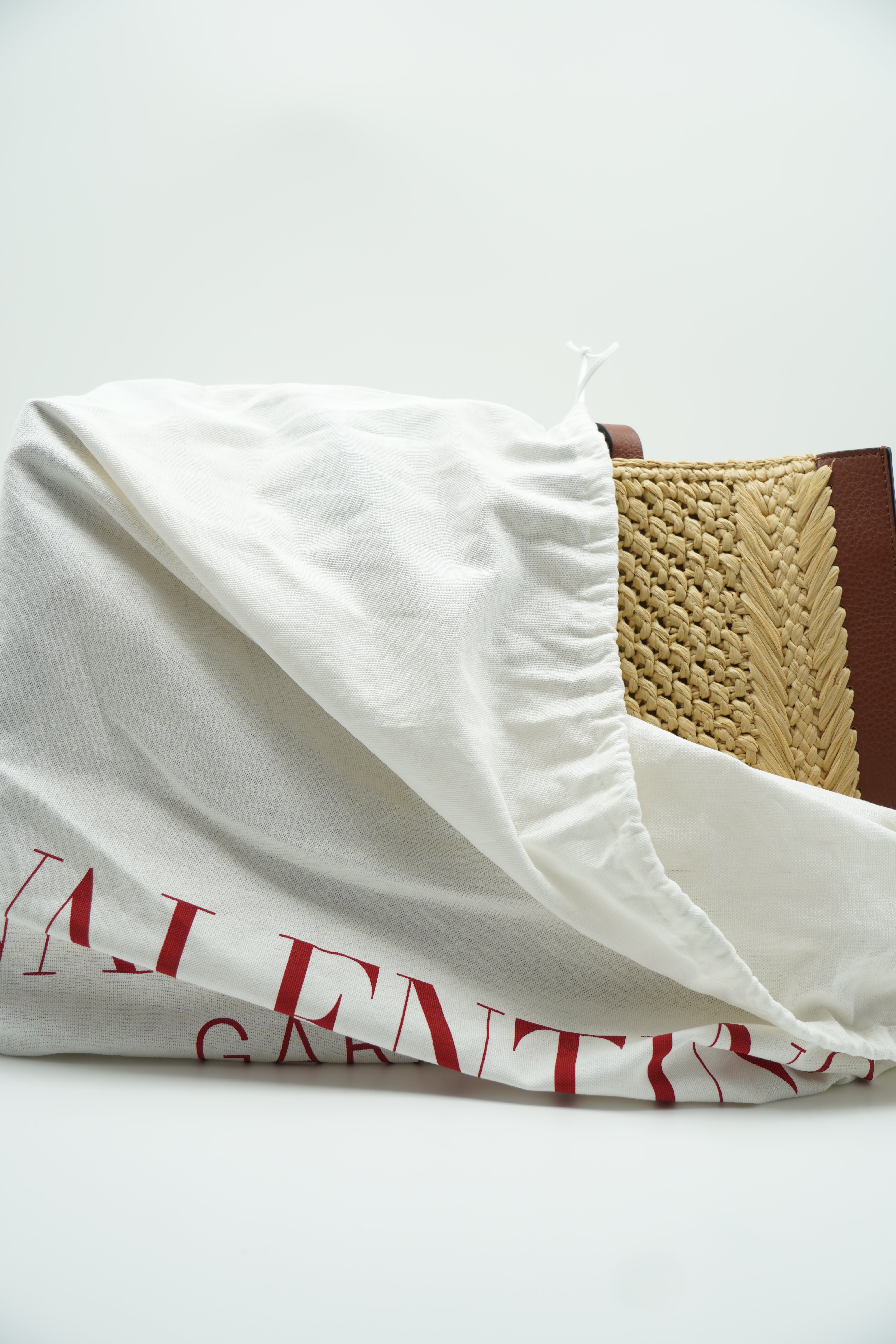 Valentino Borsa Shopping Rafia V Logo - Aurea Luxury Lab