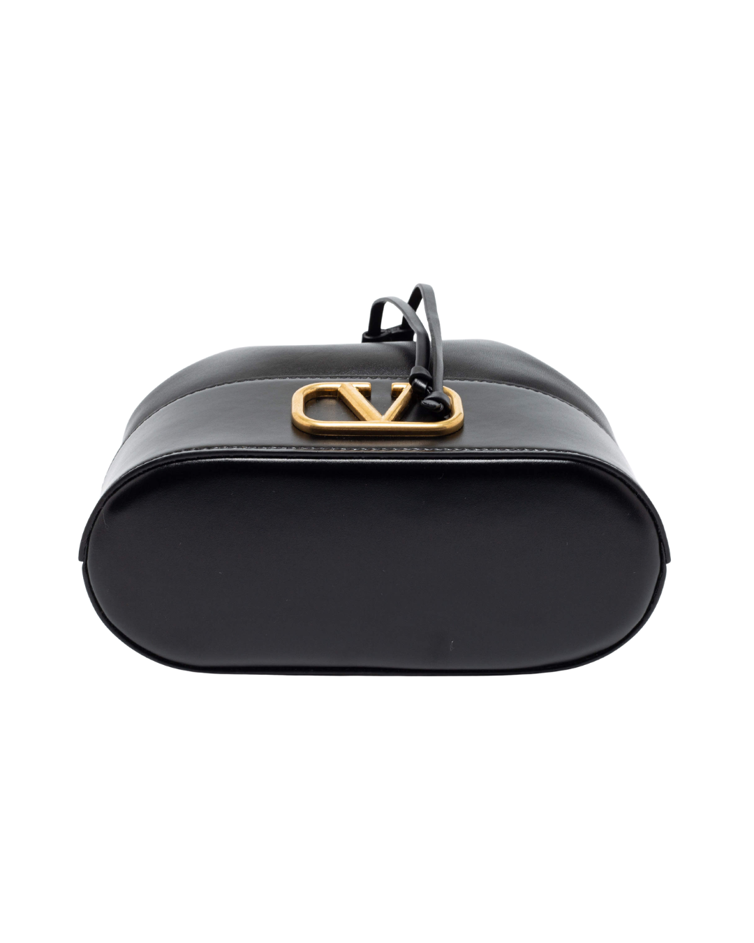 Valentino Garavani Borsa Secchiello VLogo Nappa Nera — Pre-owned Autentica