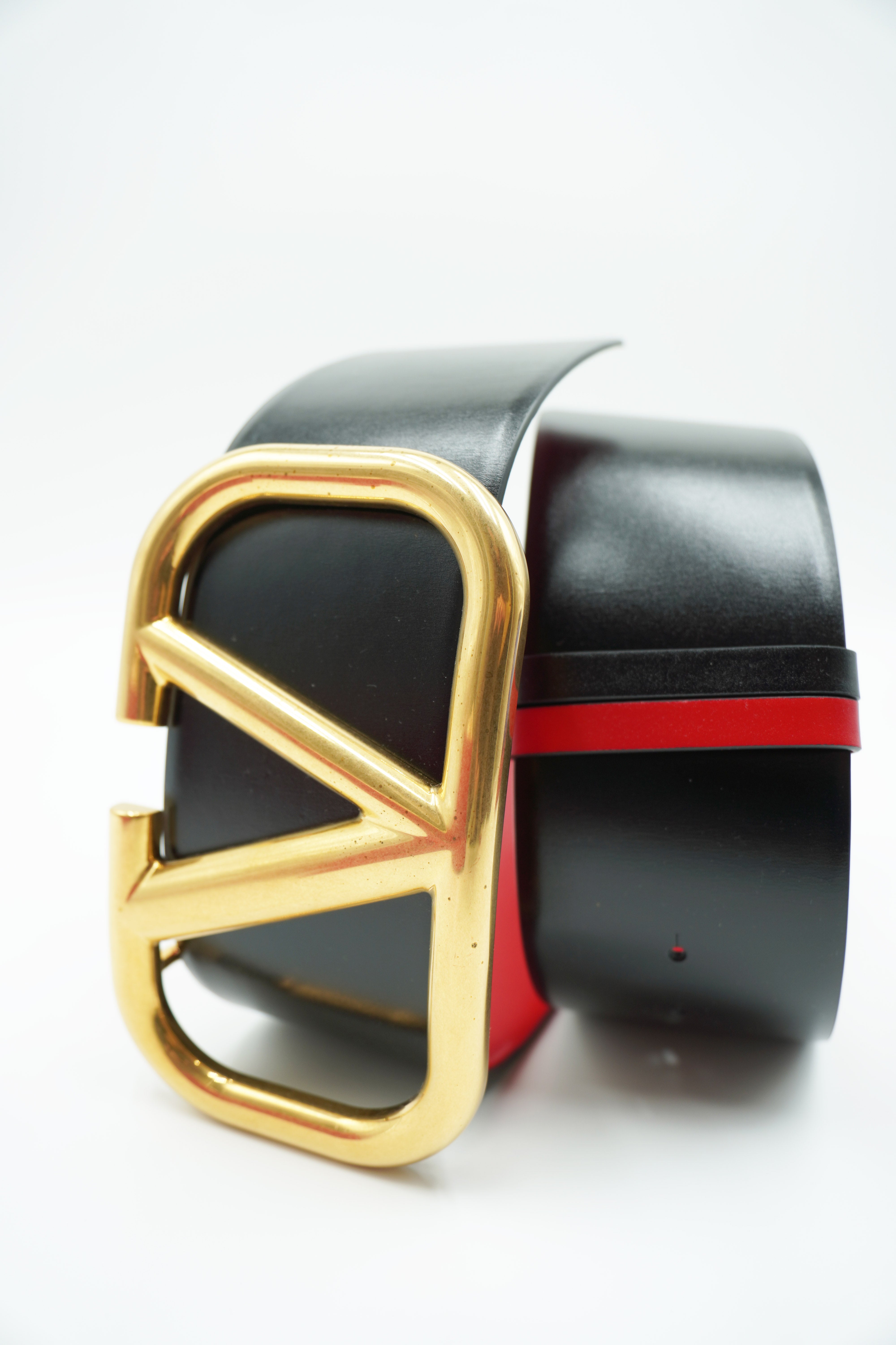 Valentino Cintura Donna SuperV Pelle Nera - Usato Autentico