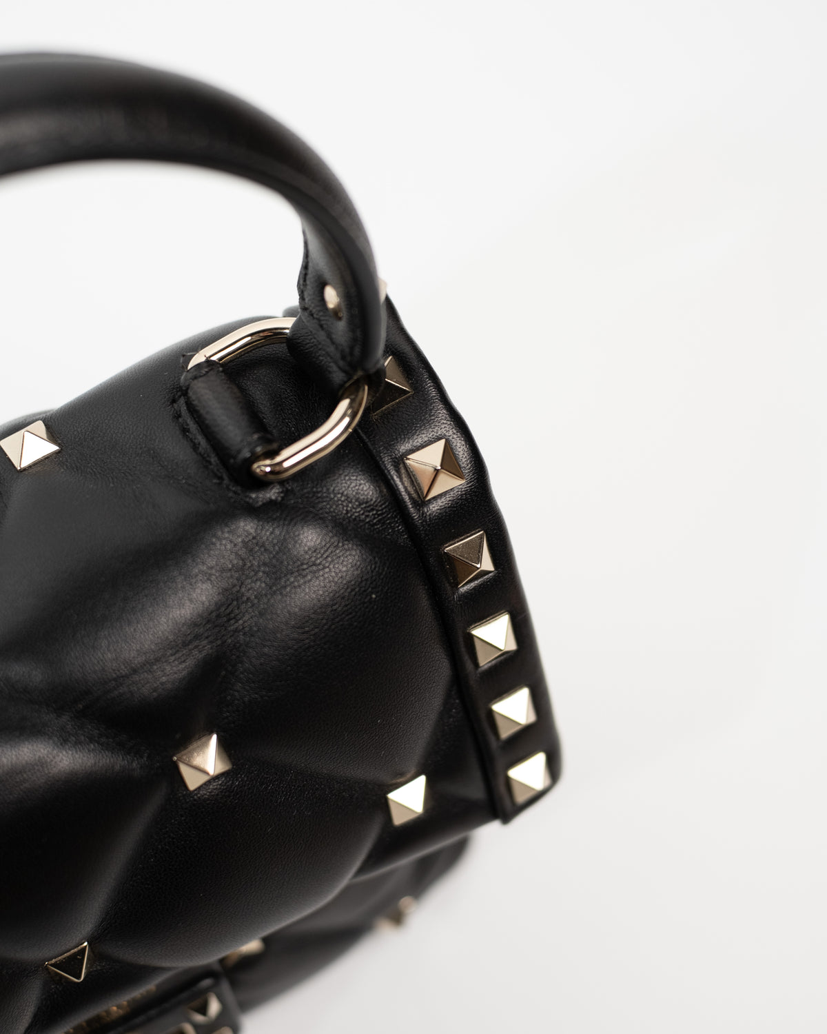 Valentino Garavani Borsa Candystud Mini Pelle Nera pre-owned certificata - Aurea Luxury Lab