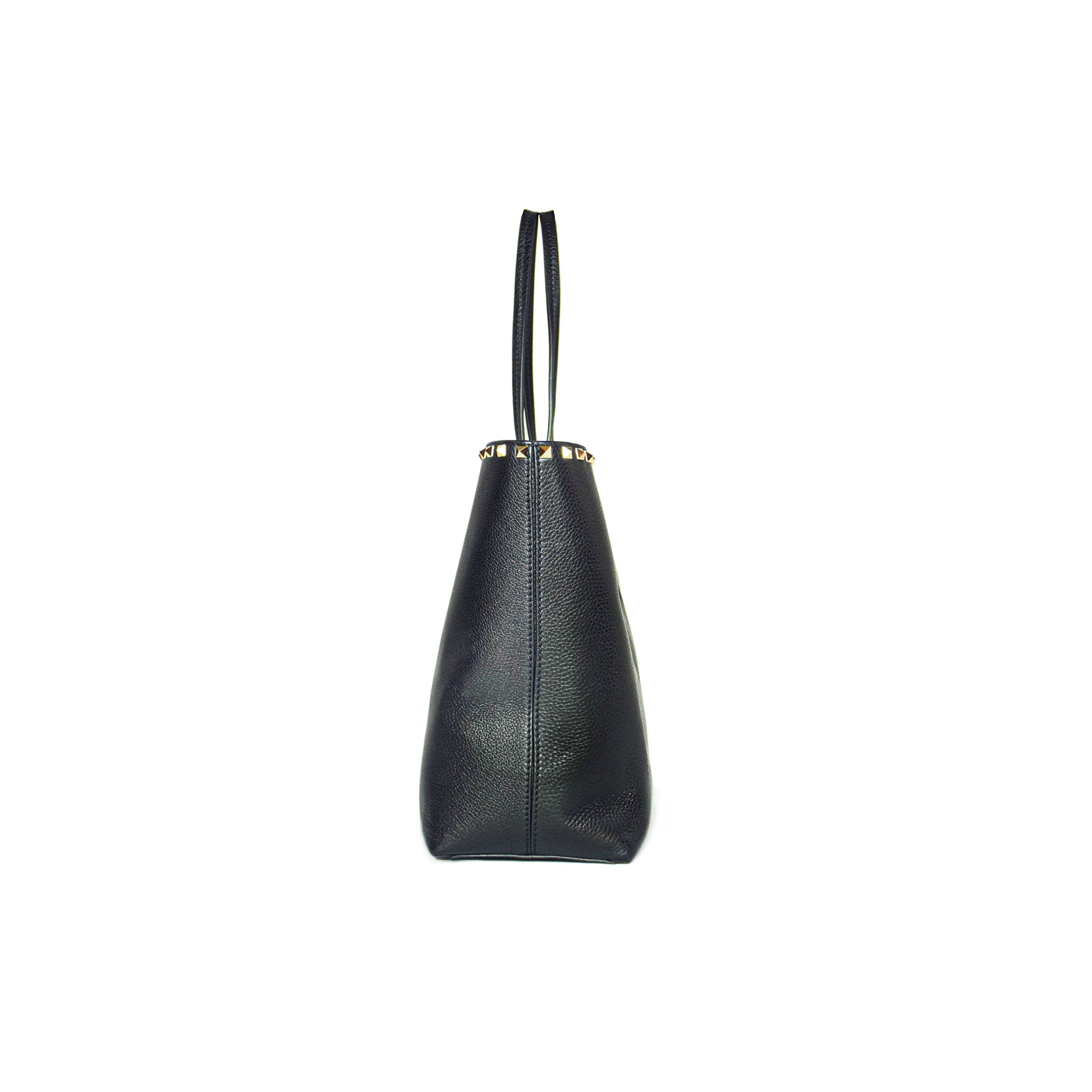 Valentino Rockstad Borsa Shopping Nera - Aurea Luxury Lab