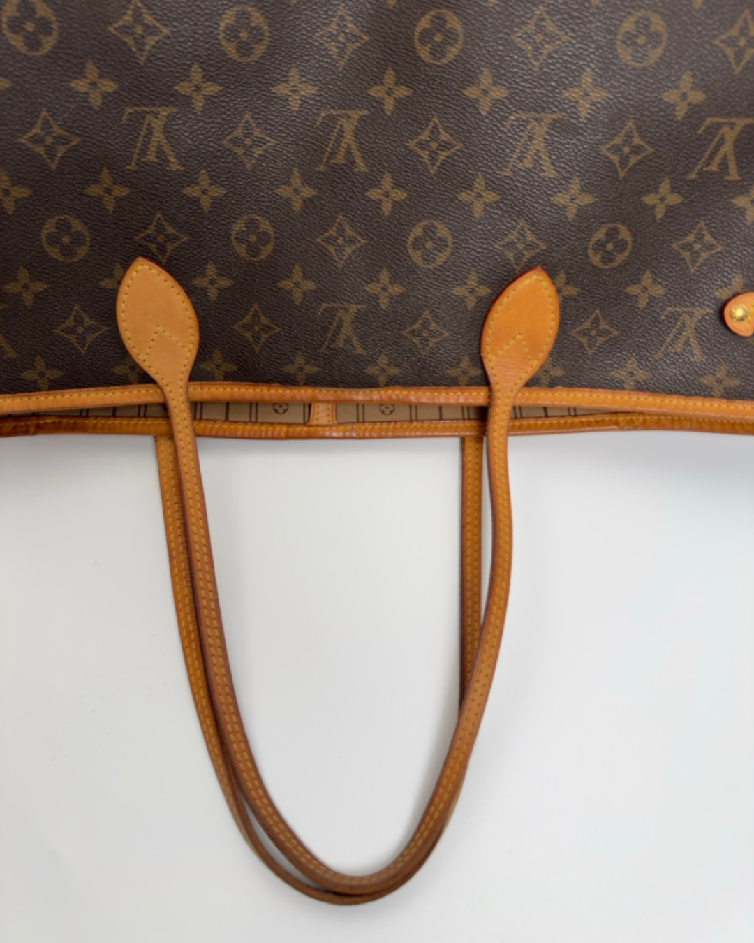Louis Vuitton Borsa Neverfull GM Tela Monogram Marrone second hand luxury - Aurea Luxury Lab
