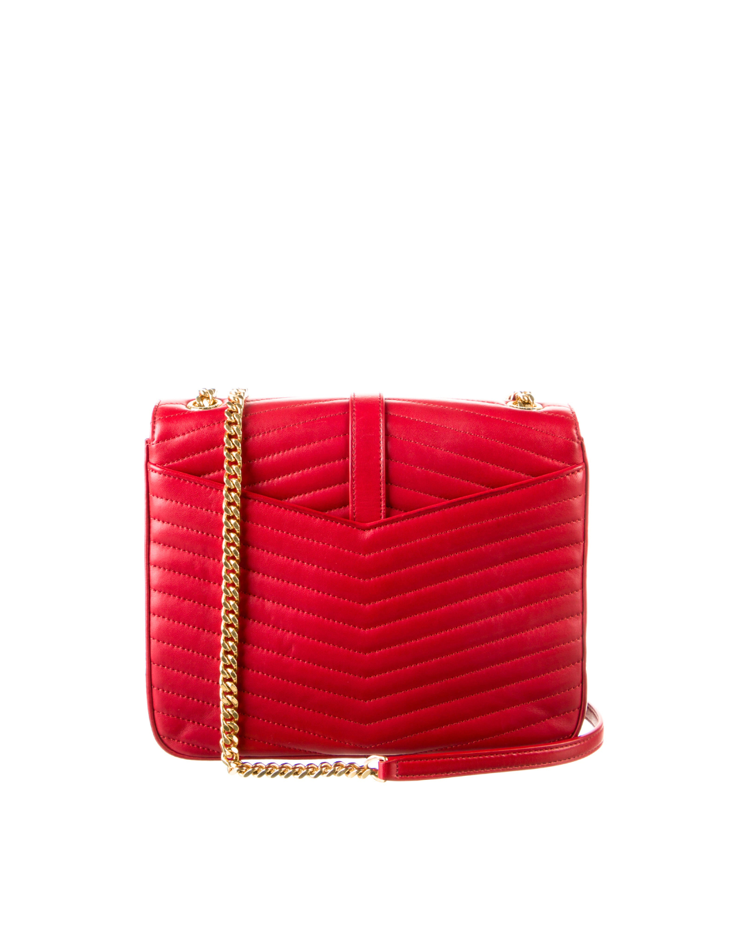 Saint Laurent Tasche Sulpice Pelle Agnello Rossa — Pre-owned Authentisch