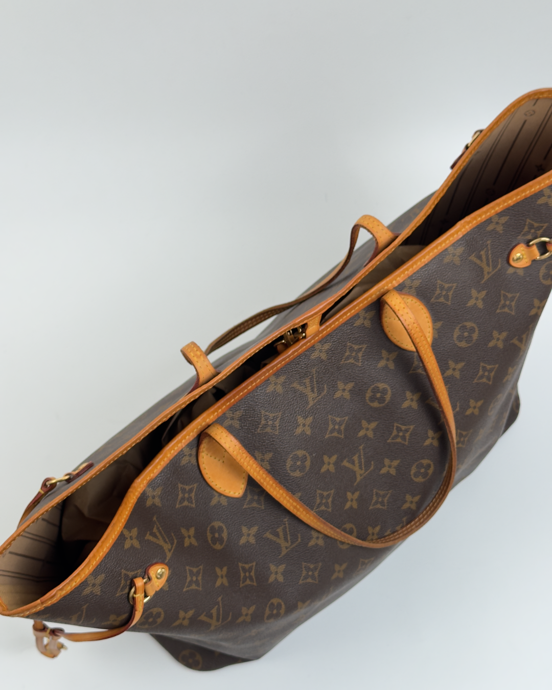 Louis Vuitton Borsa Neverfull GM Tela Monogram Marrone usata autentica - Aurea Luxury Lab
