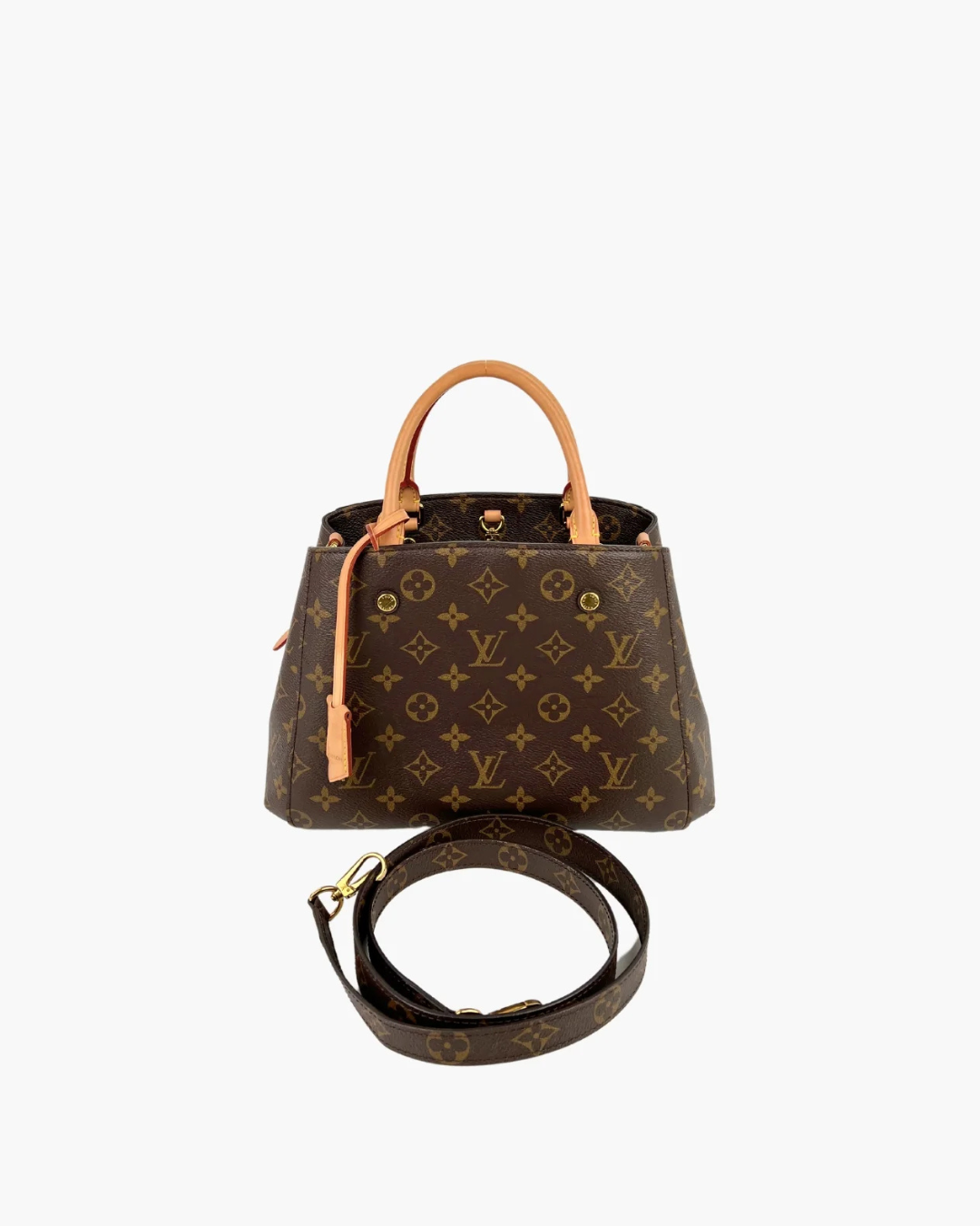 Louis Vuitton Borsa Montaigne BB Tela Monogram Marrone - Pre-owned Autentica