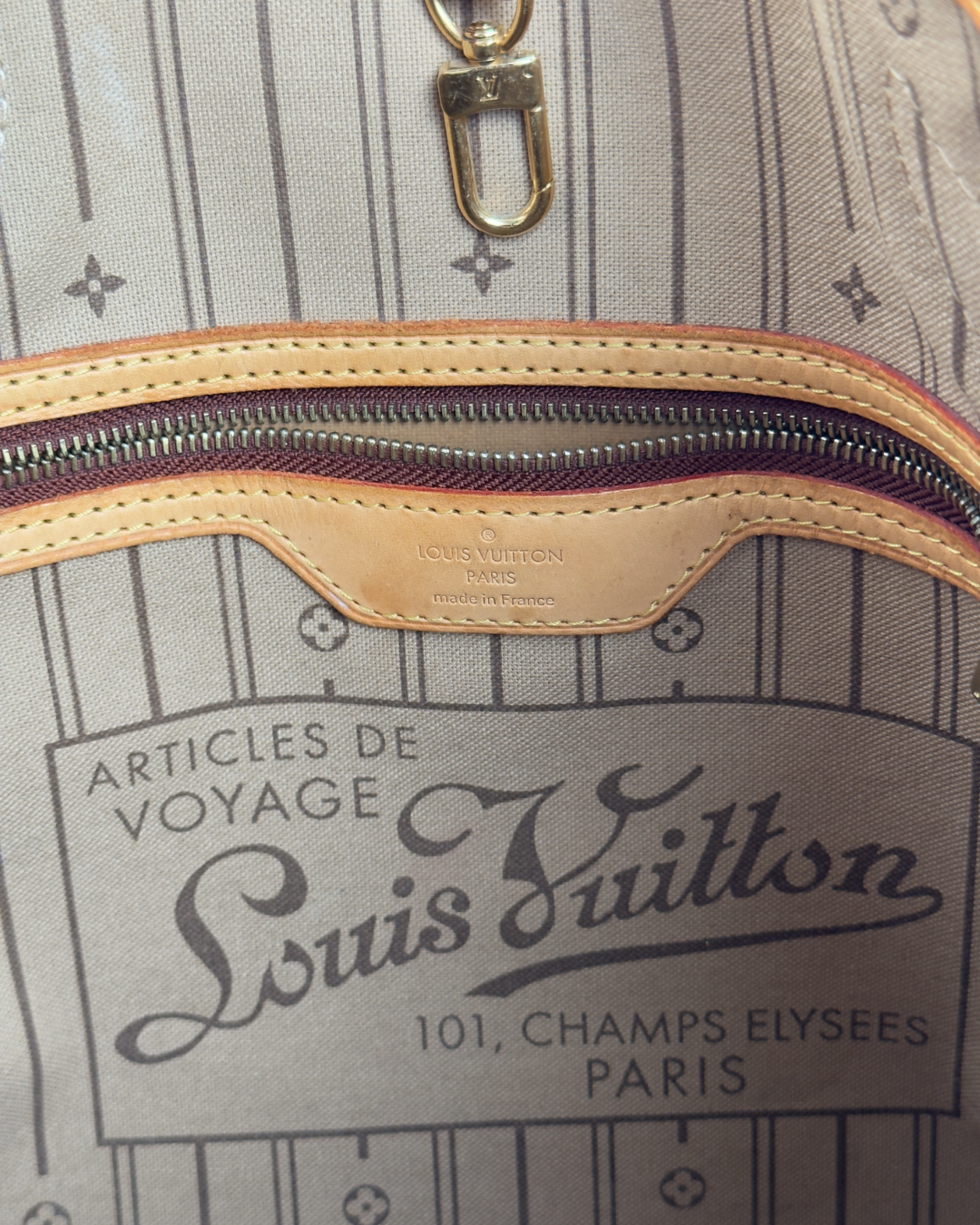 Louis Vuitton Borsa Neverfull GM Tela Monogram Marrone pre-owned certificata - Aurea Luxury Lab