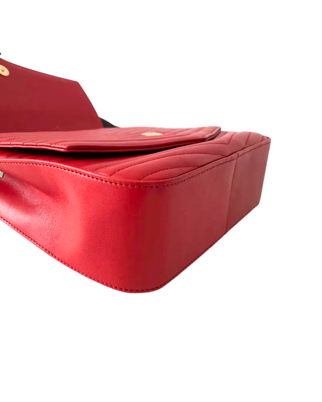 Saint Laurent Tasche Sulpice Pelle Agnello Rossa — Pre-owned Authentisch