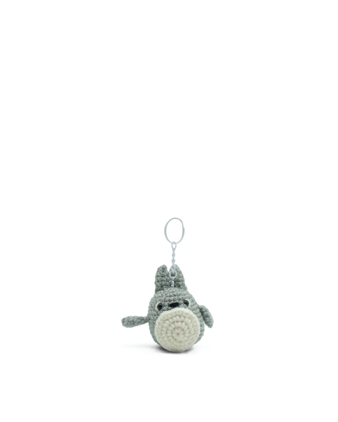 Mini dije de Totoro de ganchillo