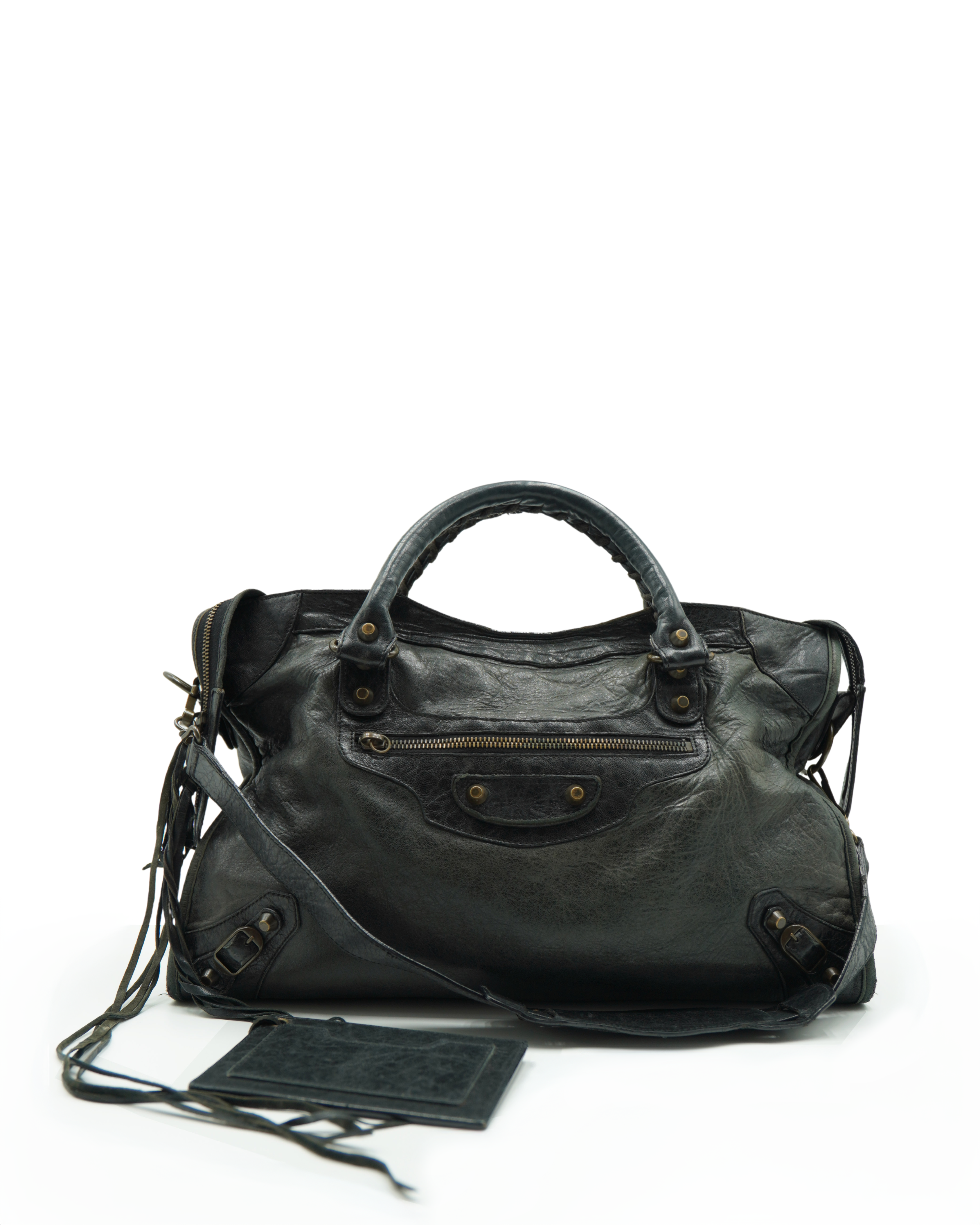 Balenciaga Medium City Bag in Light Blue Perforated Nappa Leather