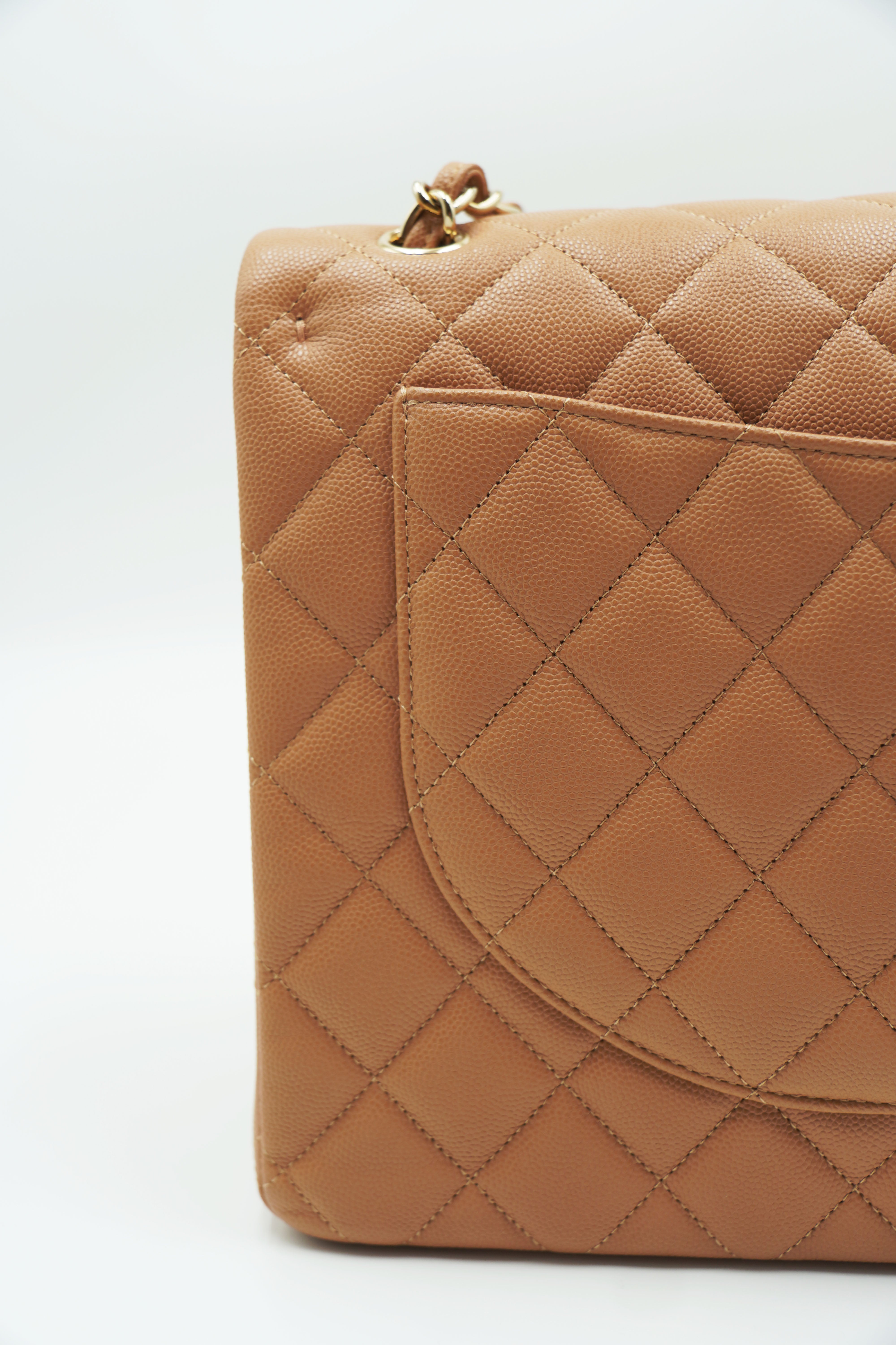 Chanel Borsa Timeless Classica Biscuit Caviar Nuova