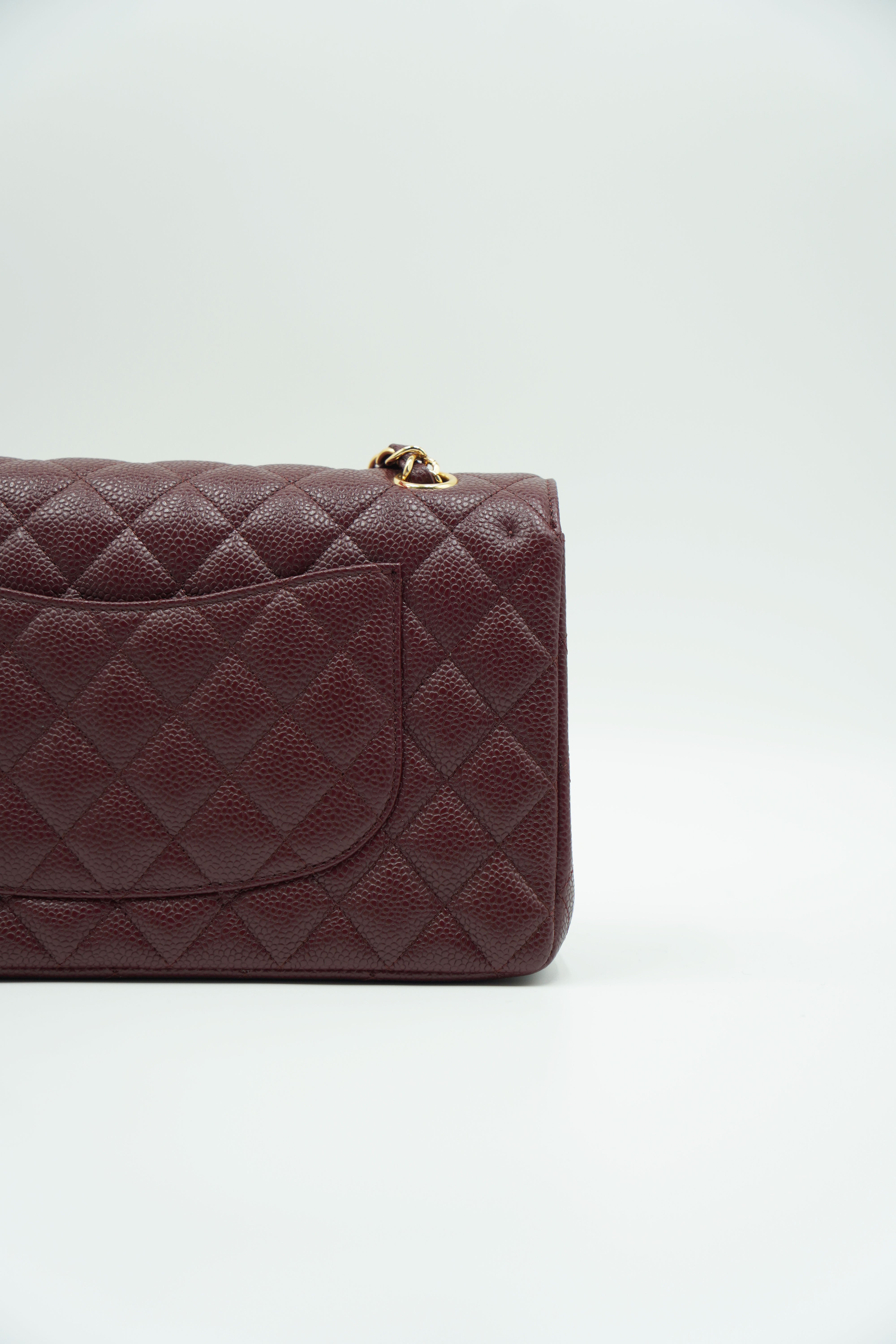 Chanel Timeless Caviar Medium Burgundy Bag
