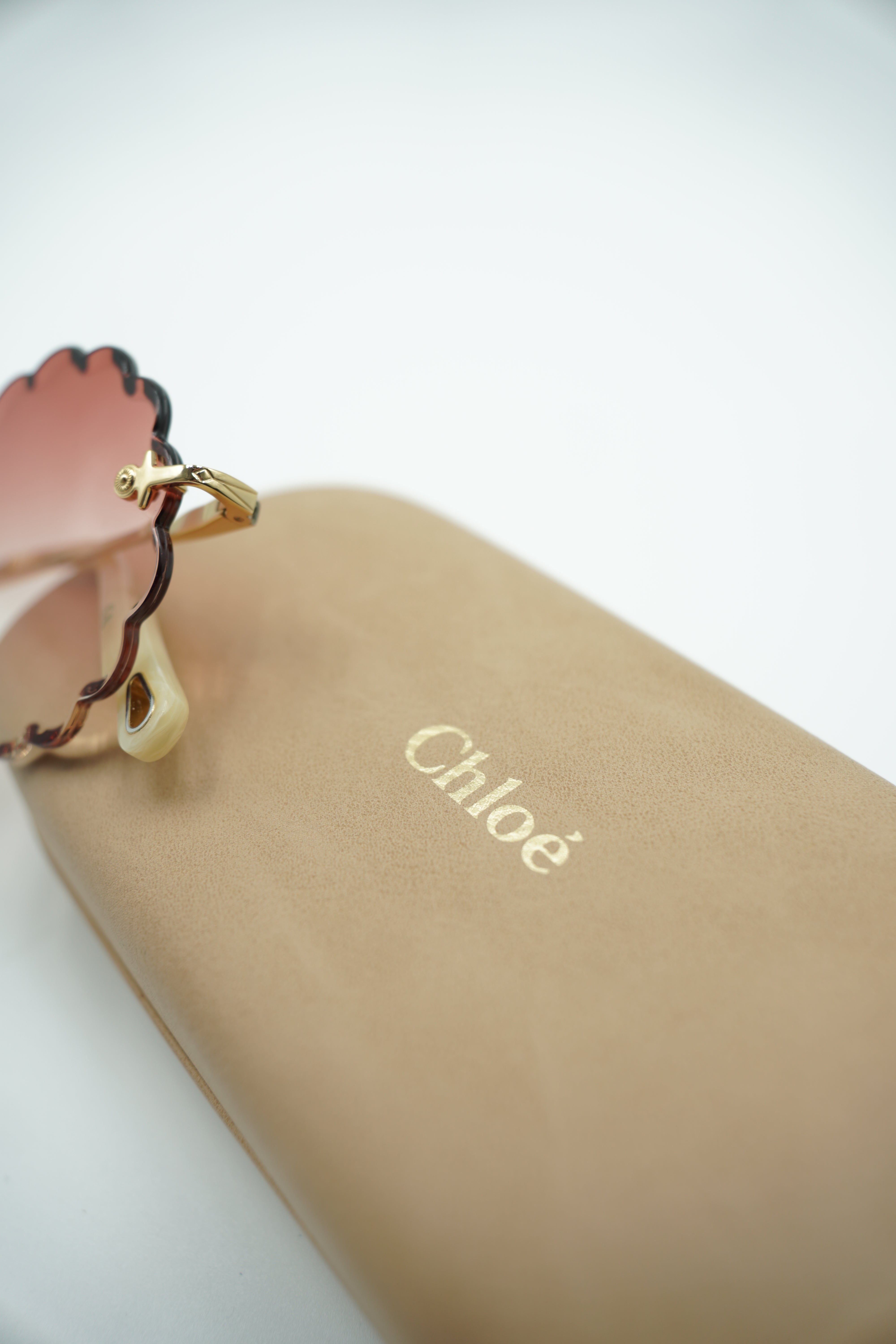 Gafas de sol Chloè Rosie sin montura de metal redondeado