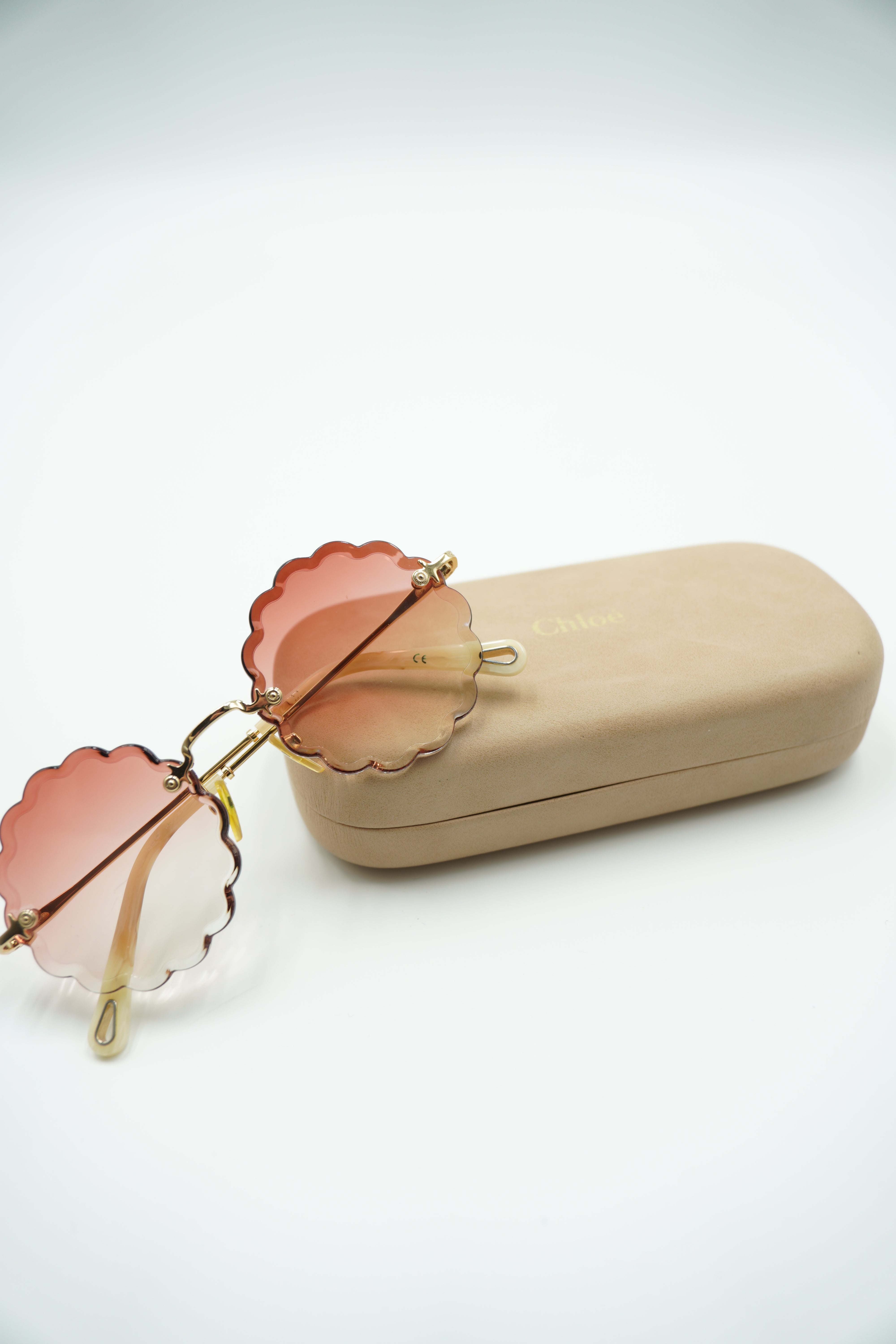 Gafas de sol Chloè Rosie sin montura de metal redondeado