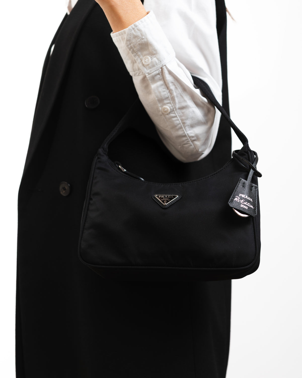 Prada Mini Borsa Re-Edition 2000 Re-Nylon Nera — Pre-owned Autentica