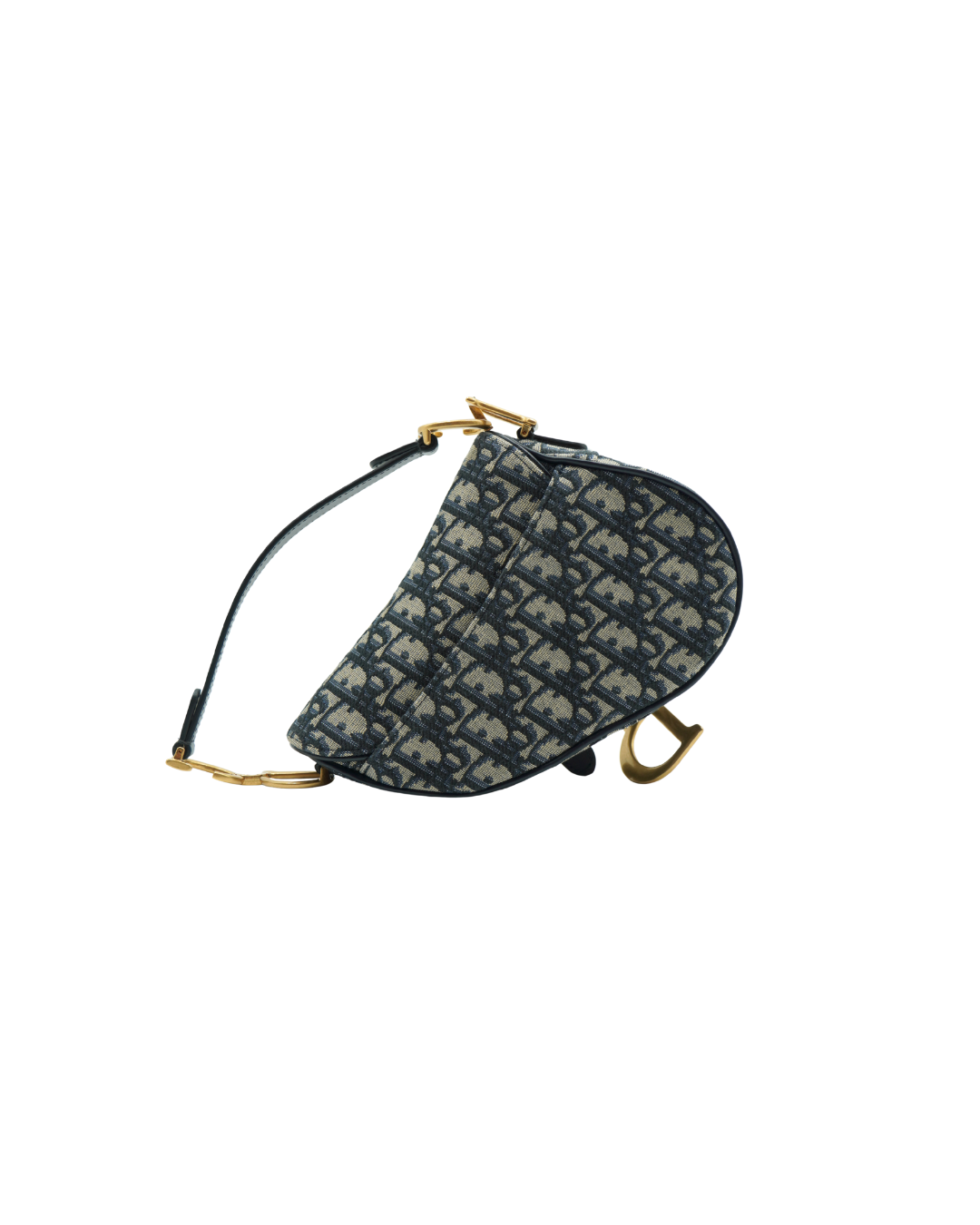 Dior Borsa Mini Saddle Jacquard Blu - Aurea Luxury Lab