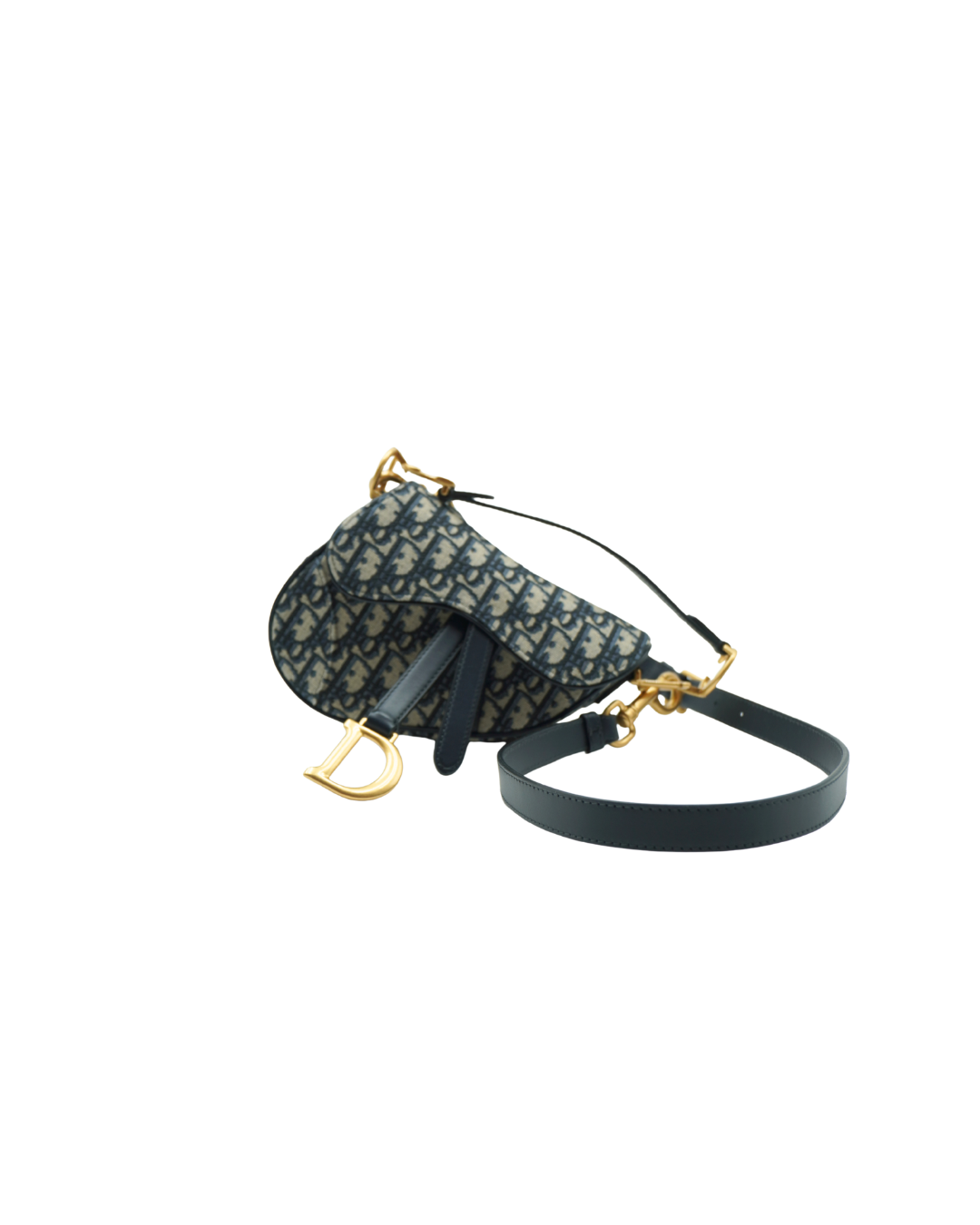 Dior Borsa Mini Saddle Jacquard Blu - Aurea Luxury Lab